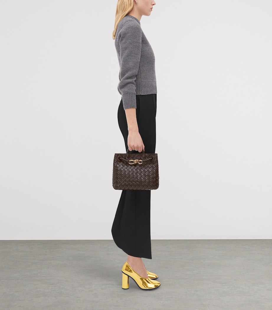 Small Leather Andiamo Top-Handle Bag FONDANT-M BRASS-FOND Image 3