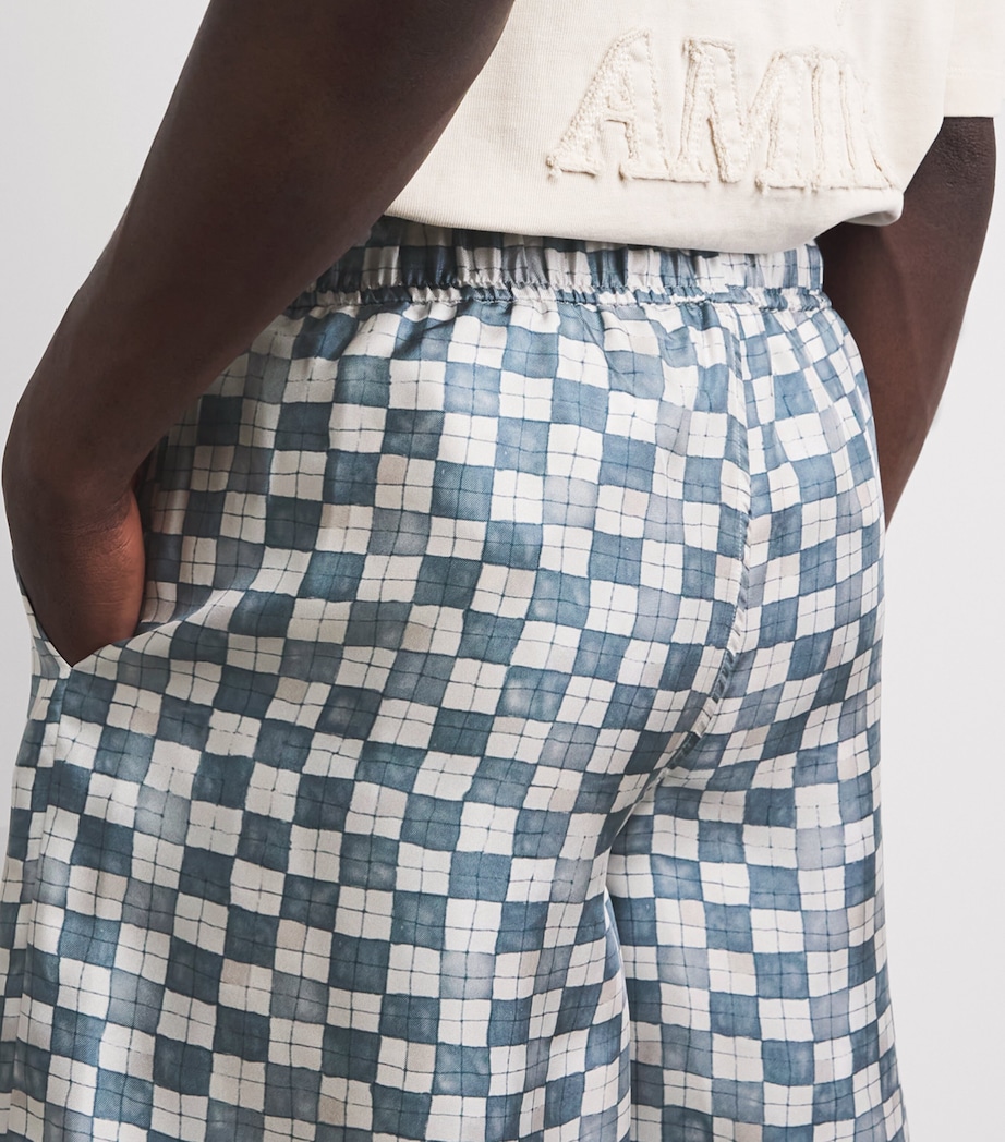 AMIRI Mens Château Crest Shorts Steel Image 3