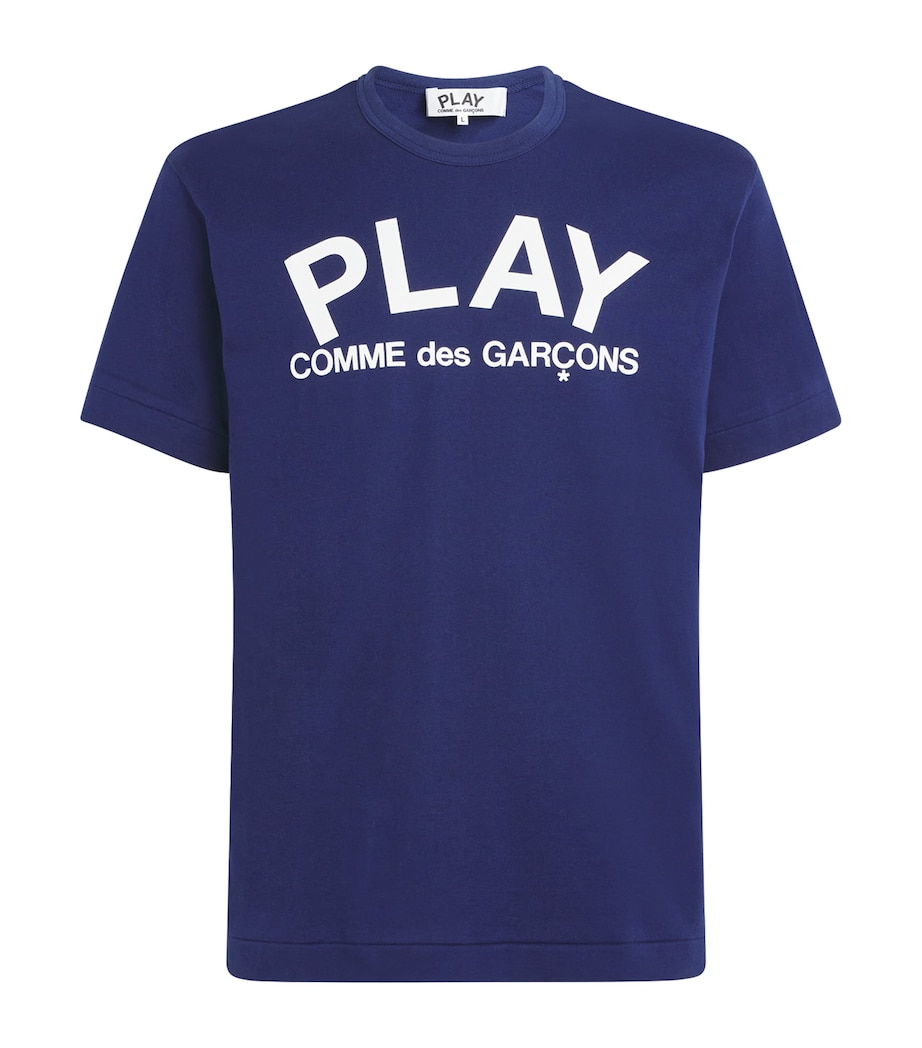 Comme Des Garçons Play Mens PLAY Logo T-Shirt Navy Image 1