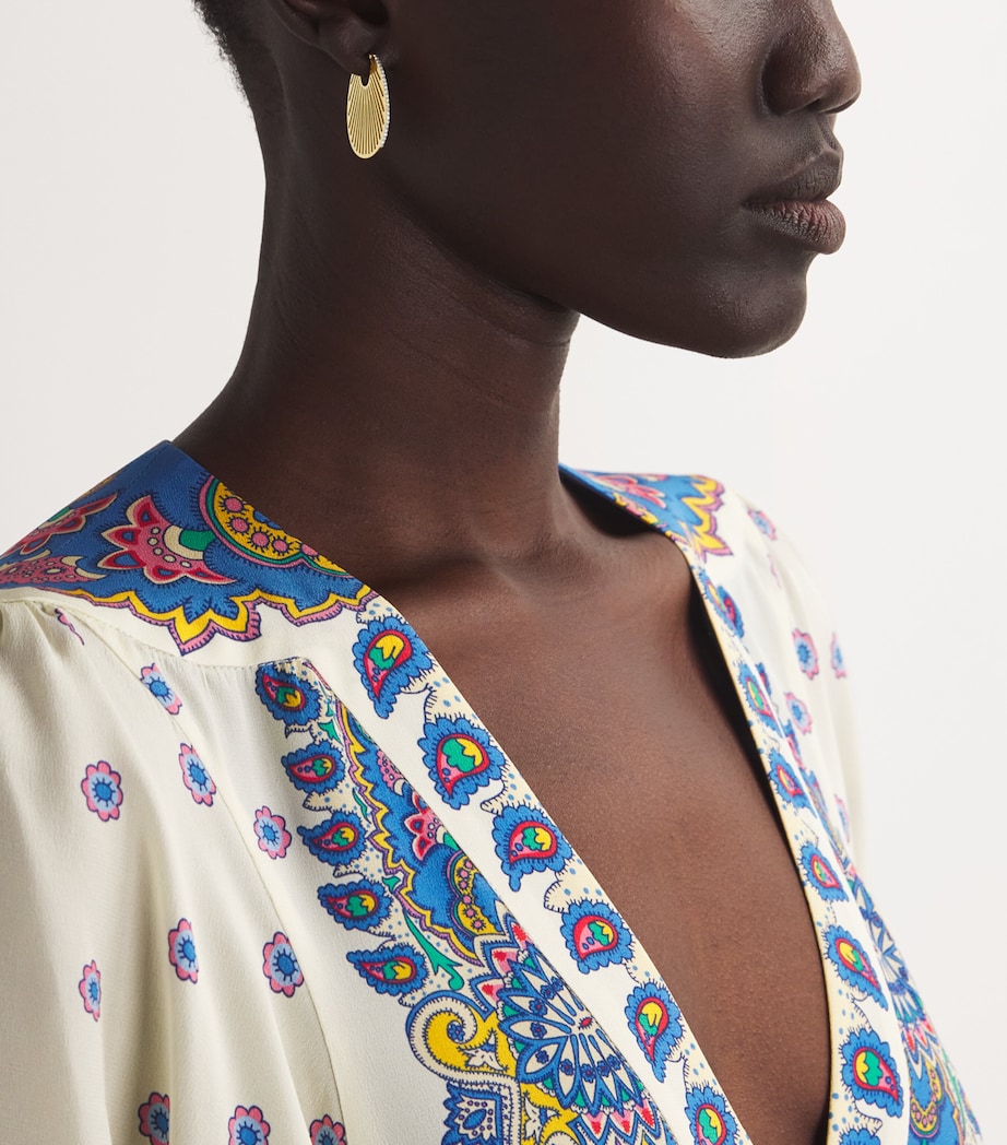 Yellow Gold and Diamond Cosmic Rays Earrings YELLOW GOLD Image 2