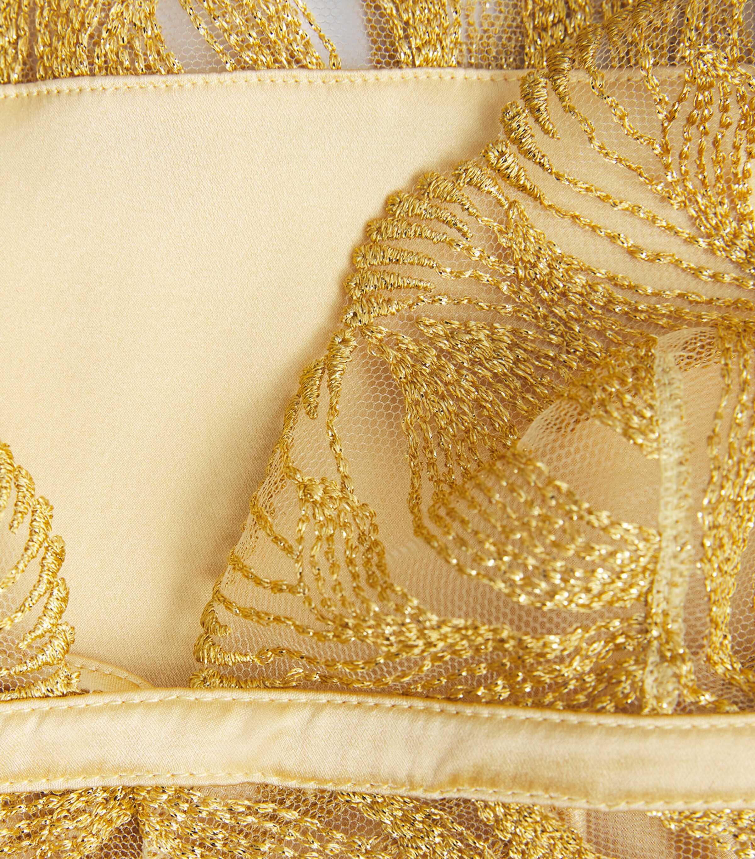 Celeste Satin Slip GOLD Image 4