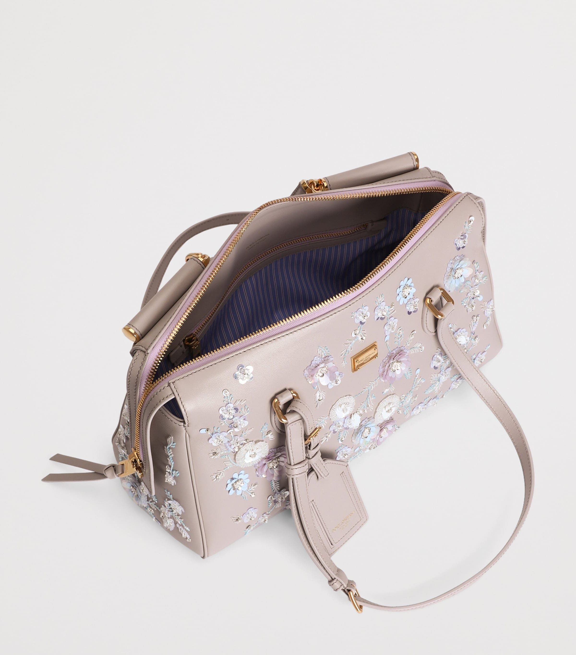 Dolce&Gabbana Multi Medium Calfskin Embellished Vittoria Top