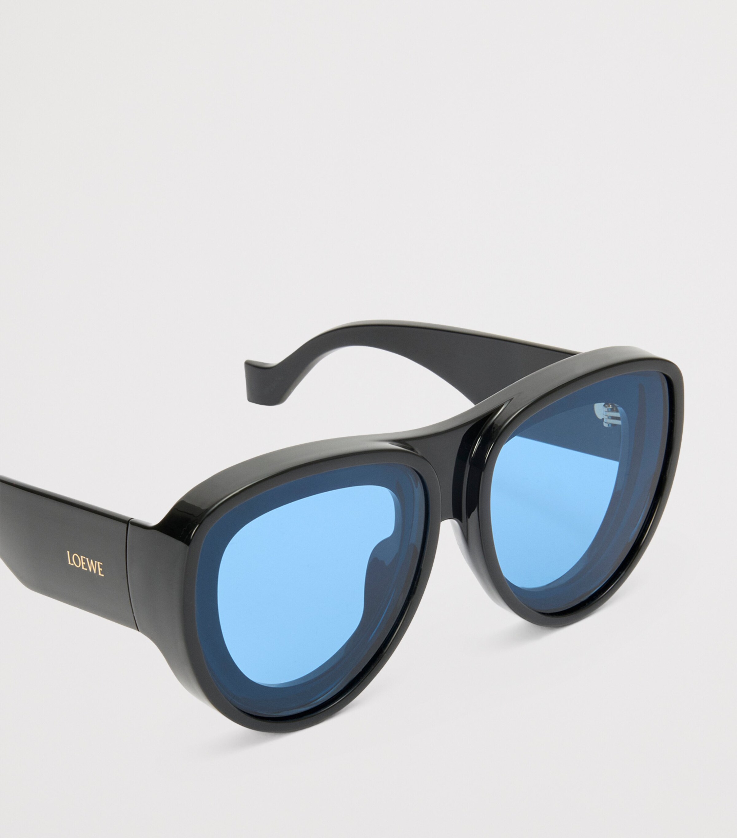 LOEWE x Paula's Ibiza Aviator Sunglasses Black Image 4