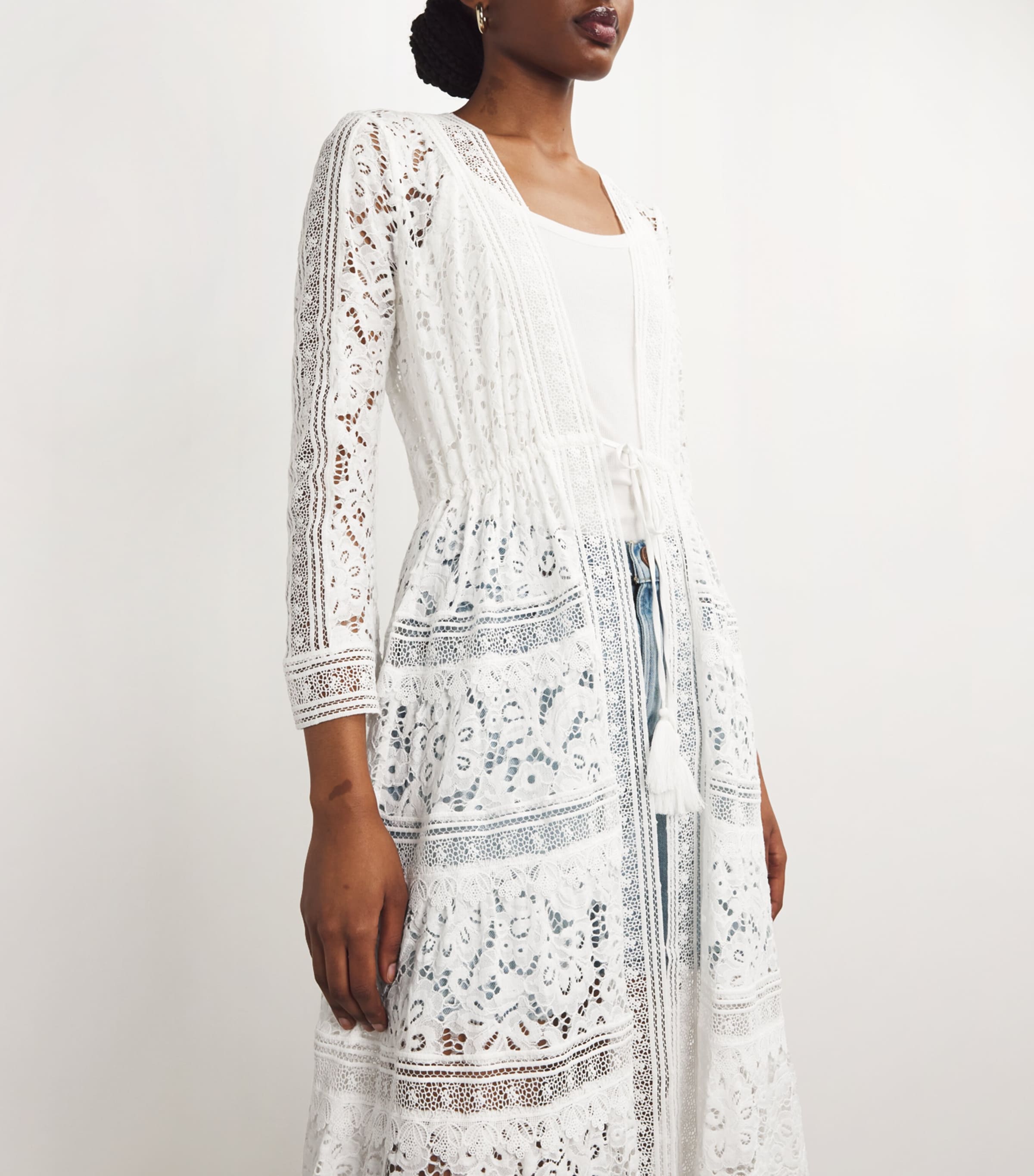 Drawstring Talia Robe OFF WHITE Image 4