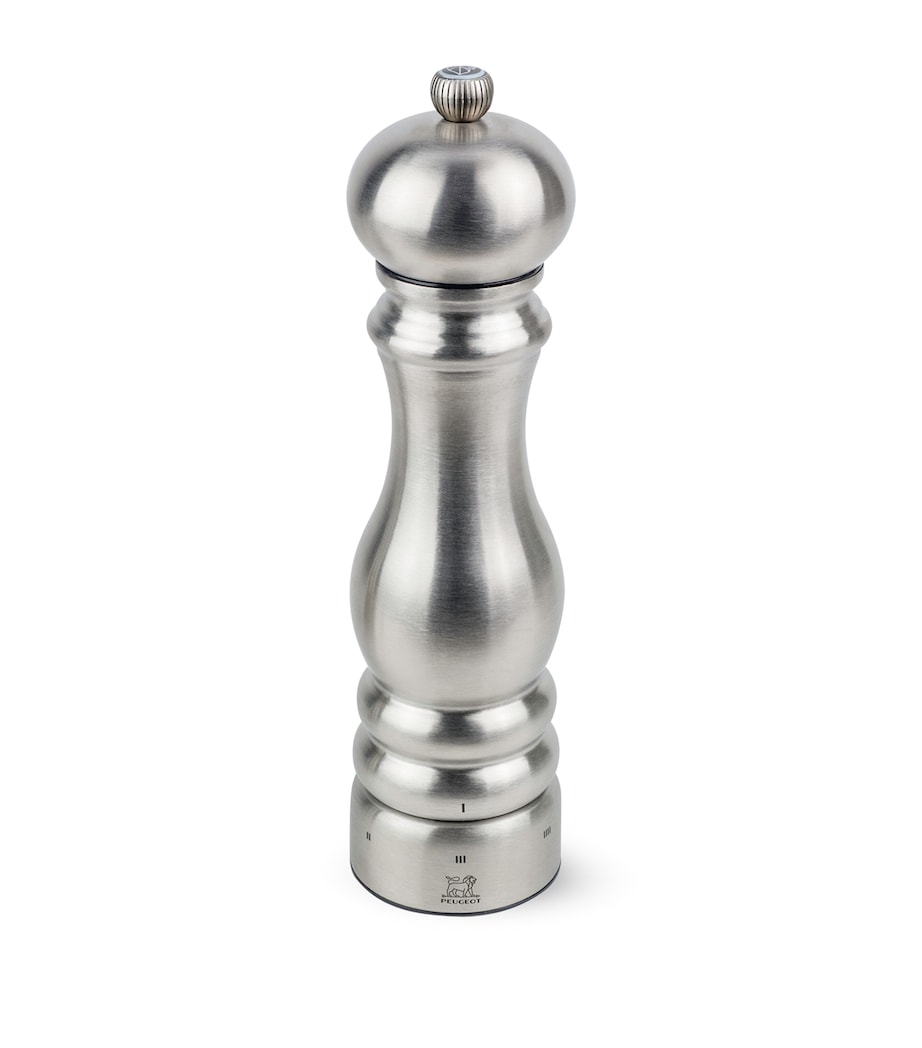 Peugeot Stainless Steel Paris Chef Salt Mill (22cm) Stainless Steel Image 1
