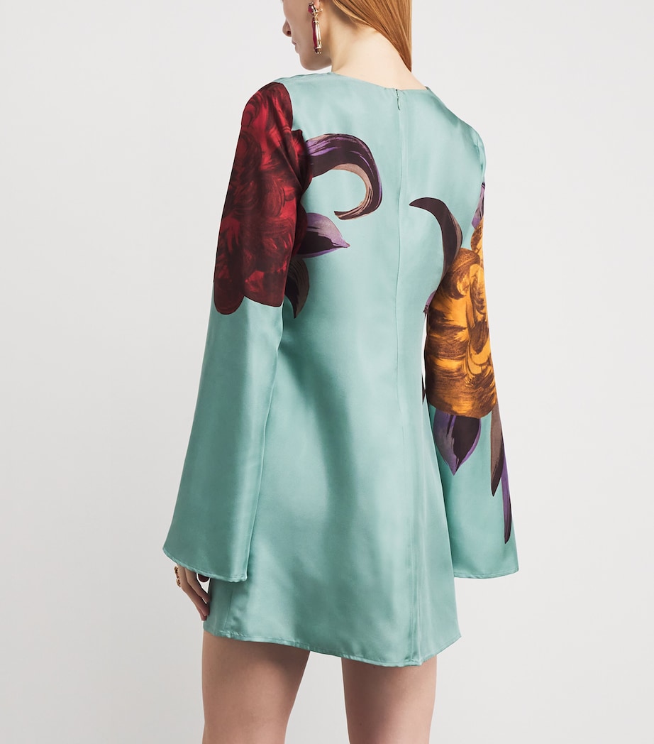 Silk Supreme Swing Mini Dress BU01PEONY PLACEE Image 4