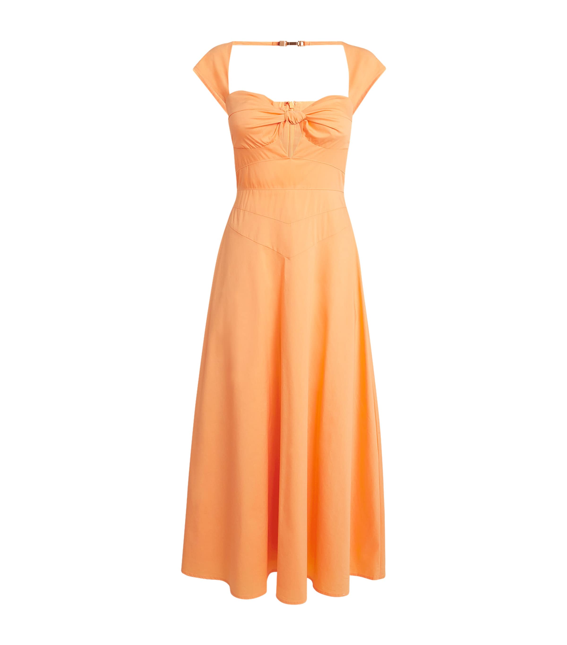 Cult Gaia Magnolia Maxi Dress In Orange