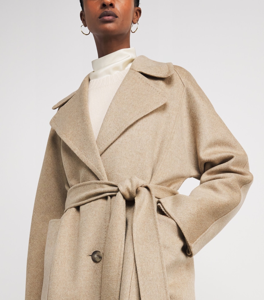 Joseph Womens Wool-Cashmere Spencer Coat Powder Melange Image 6