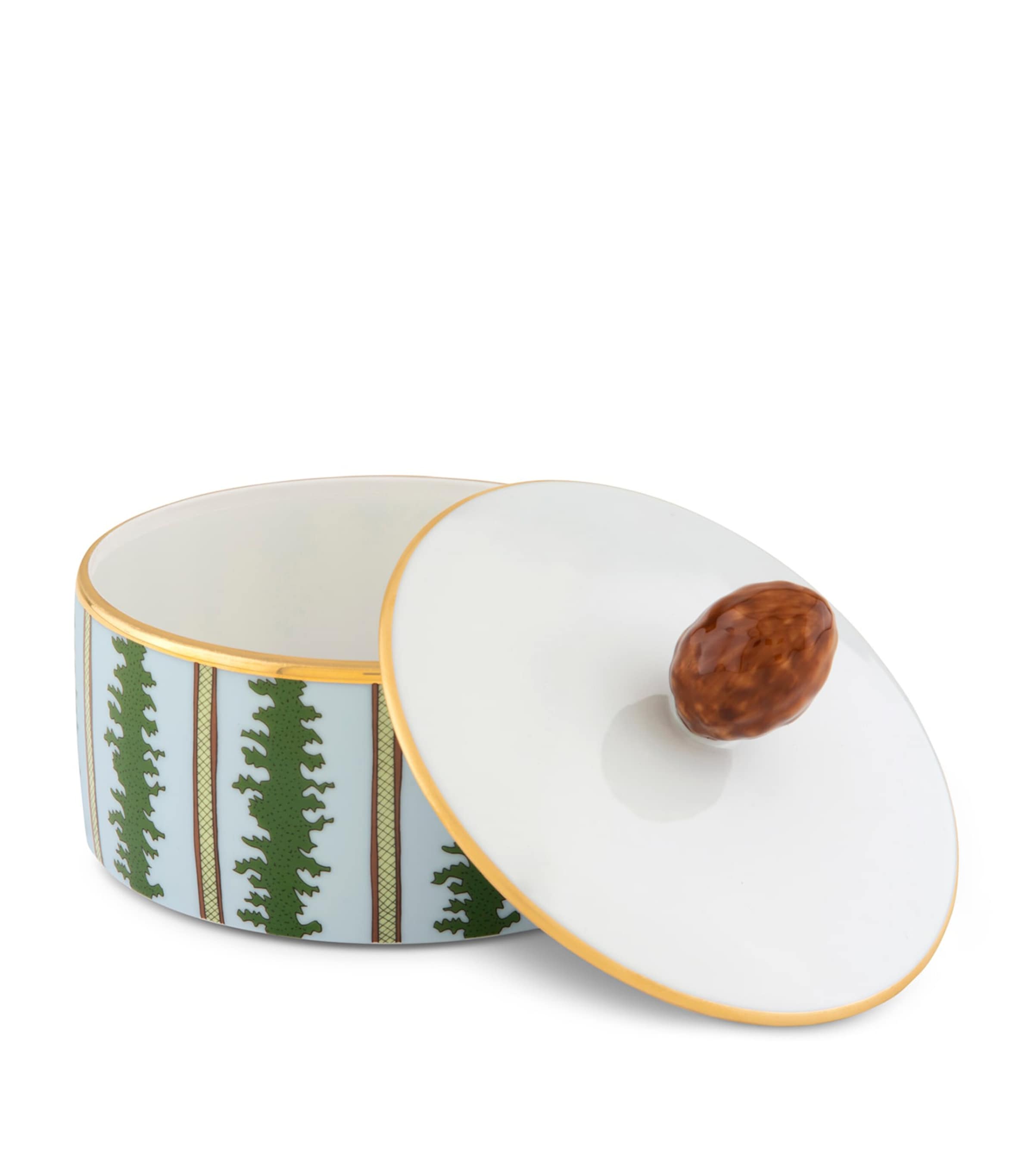 GINORI 1735 Porcelain Rain Rock Trinket Box Image 4