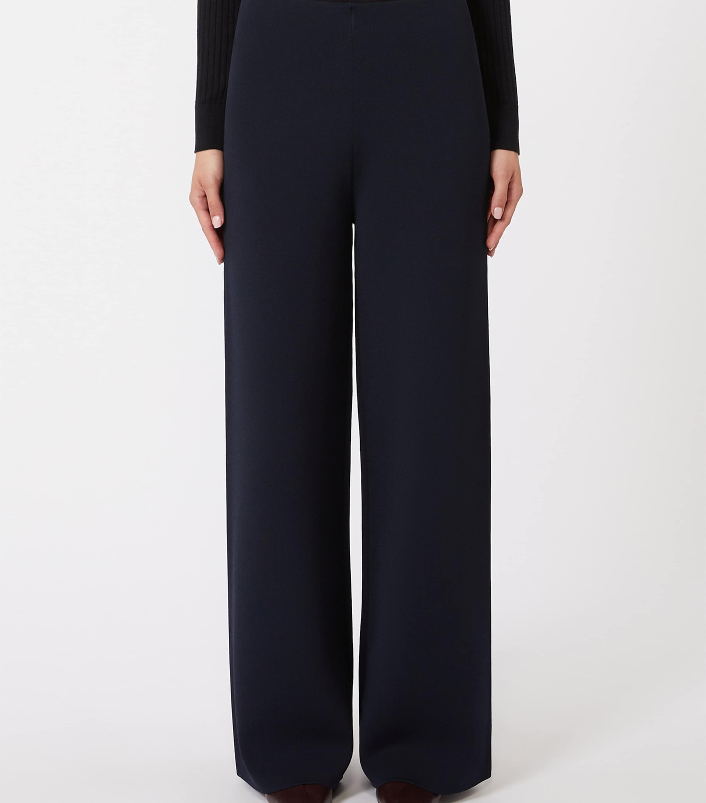Knit Wide-Leg Trousers ULTRAMARINE Image 3