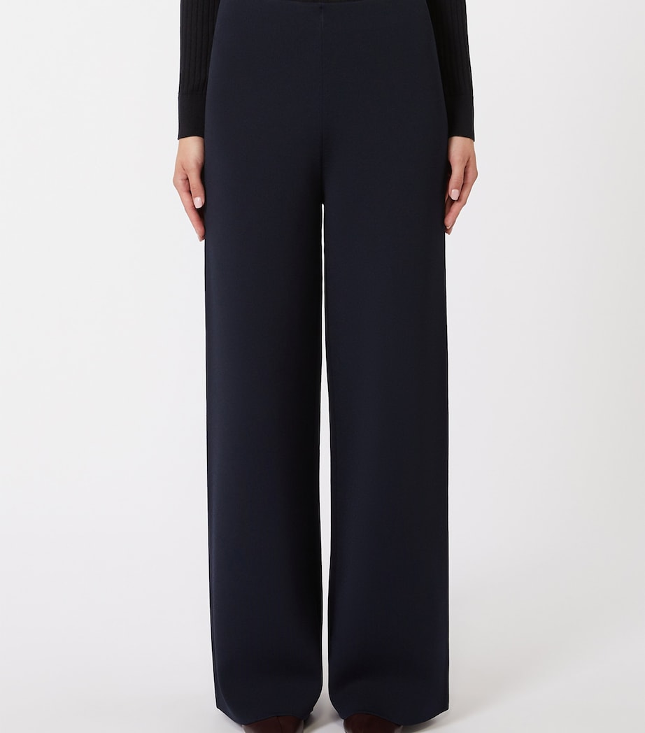Knit Wide-Leg Trousers ULTRAMARINE Image 3