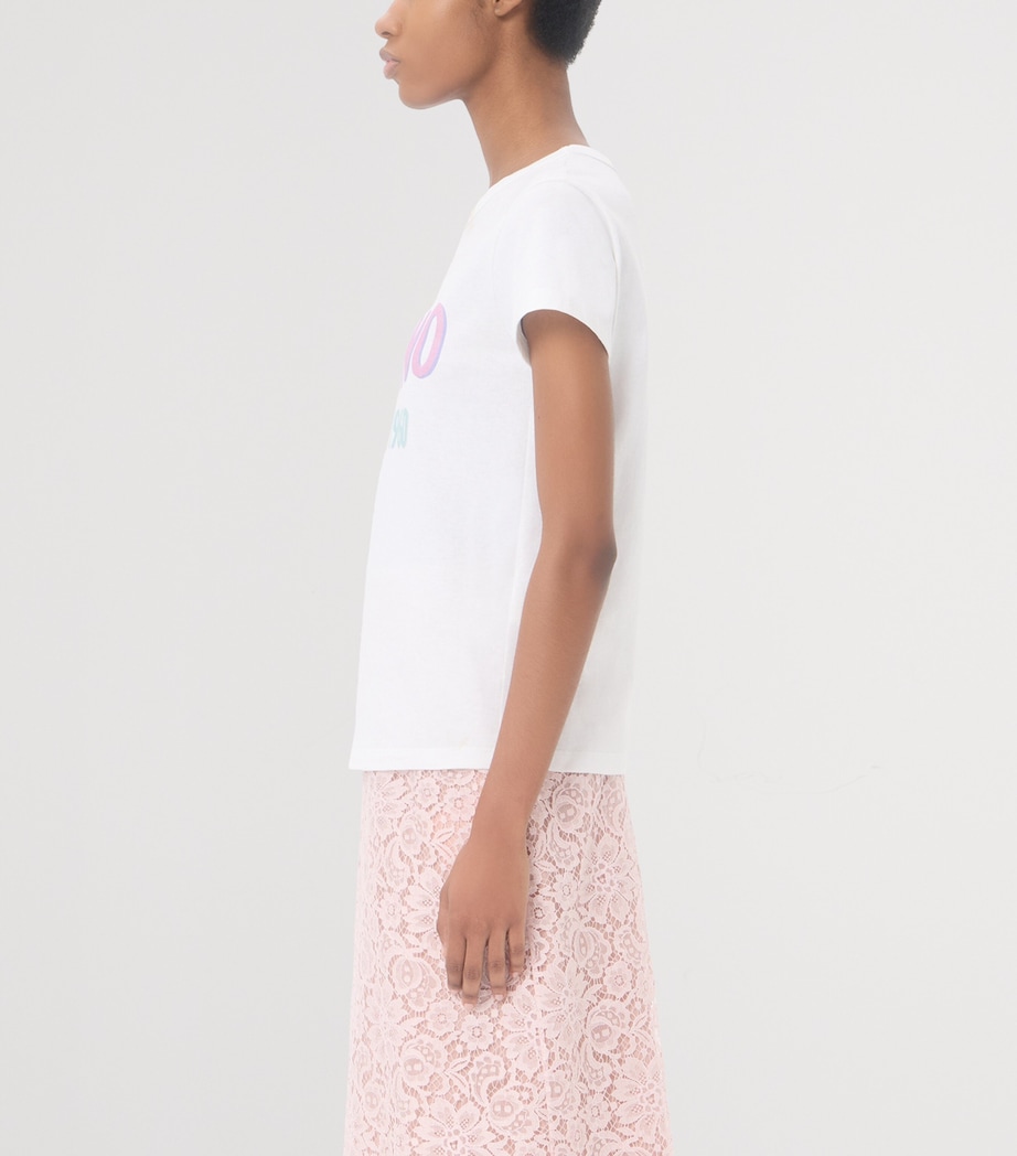 Valentino Womens Cotton Logo T-Shirt Image 4