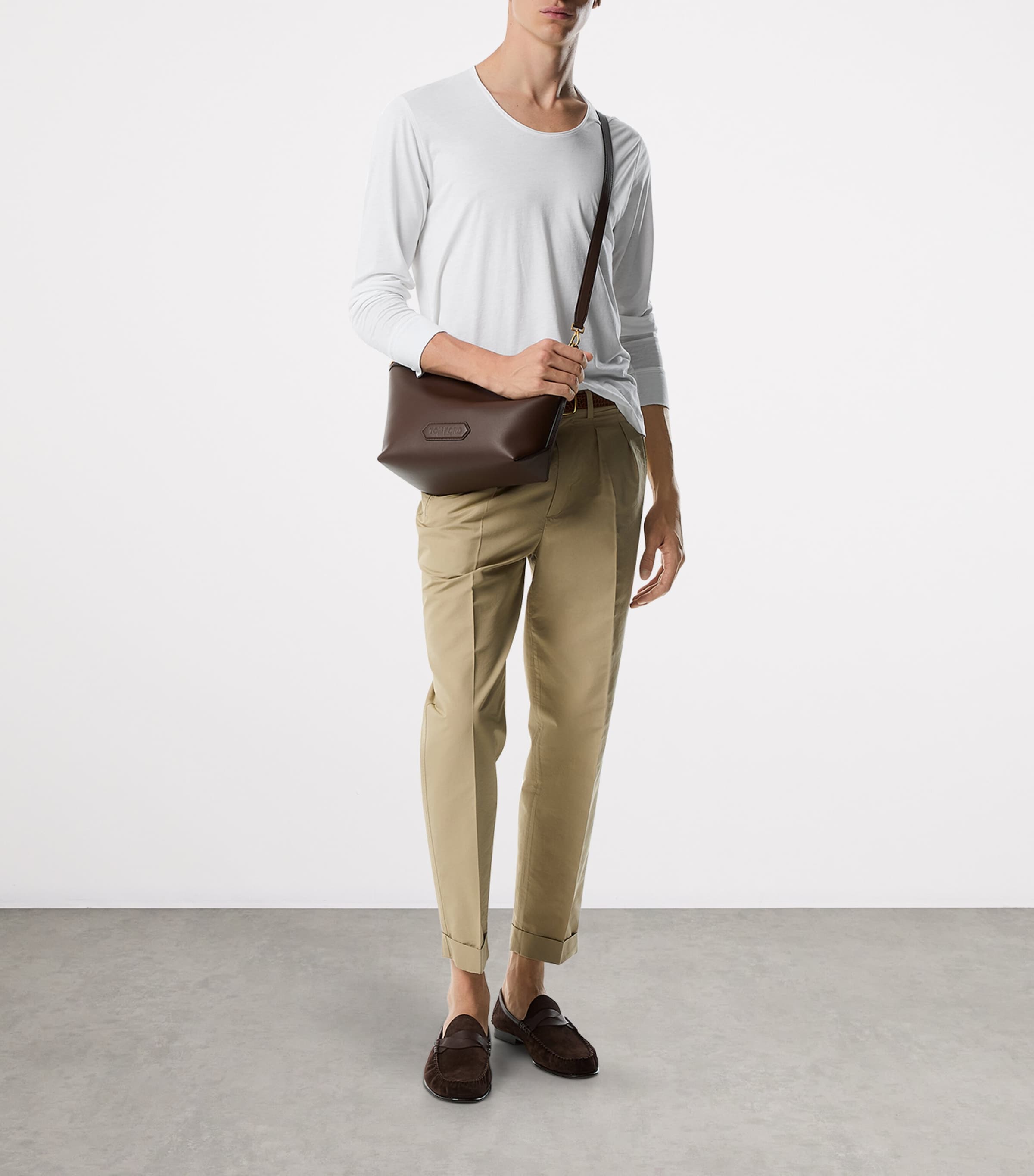 Cotton-Silk Tailored Trousers FG183 Image 2