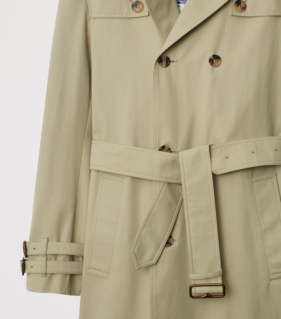 Cotton Gabardine Slim Trench Coat SKYLARK Image 6