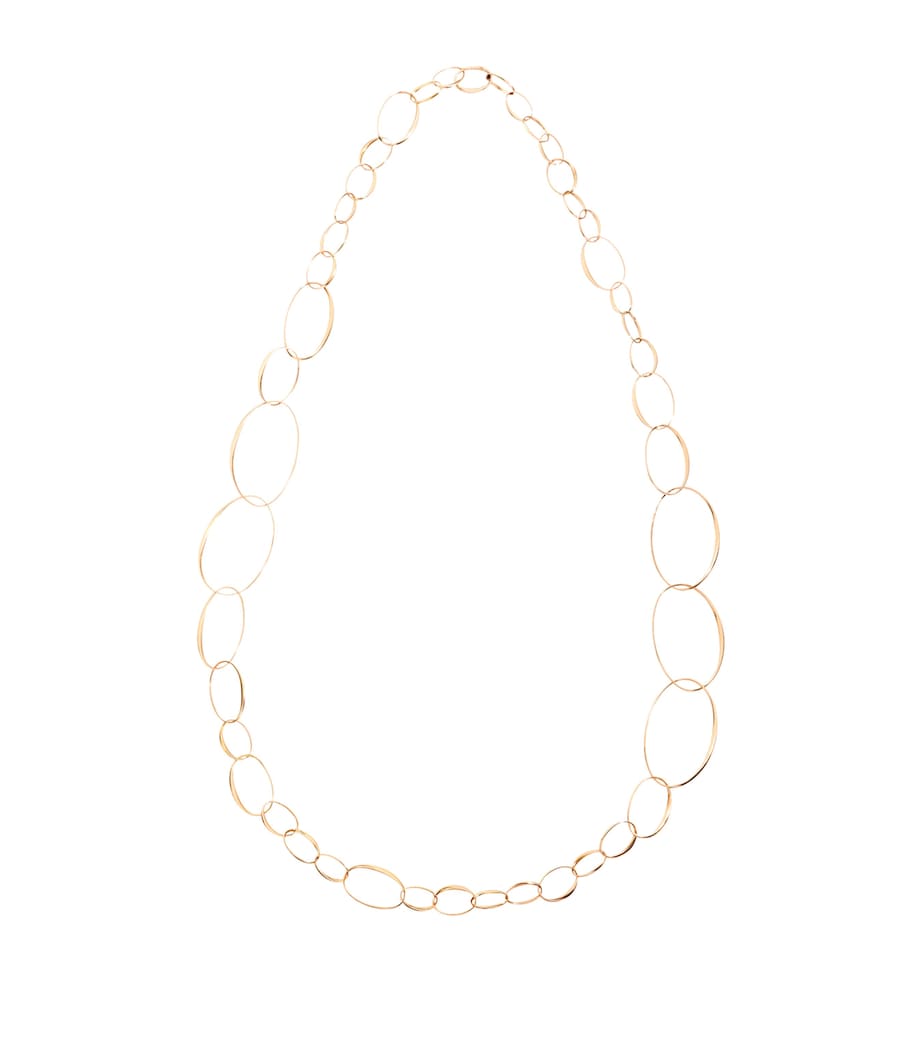 Rose Gold Hoop Chain Necklace 00000 Image 1