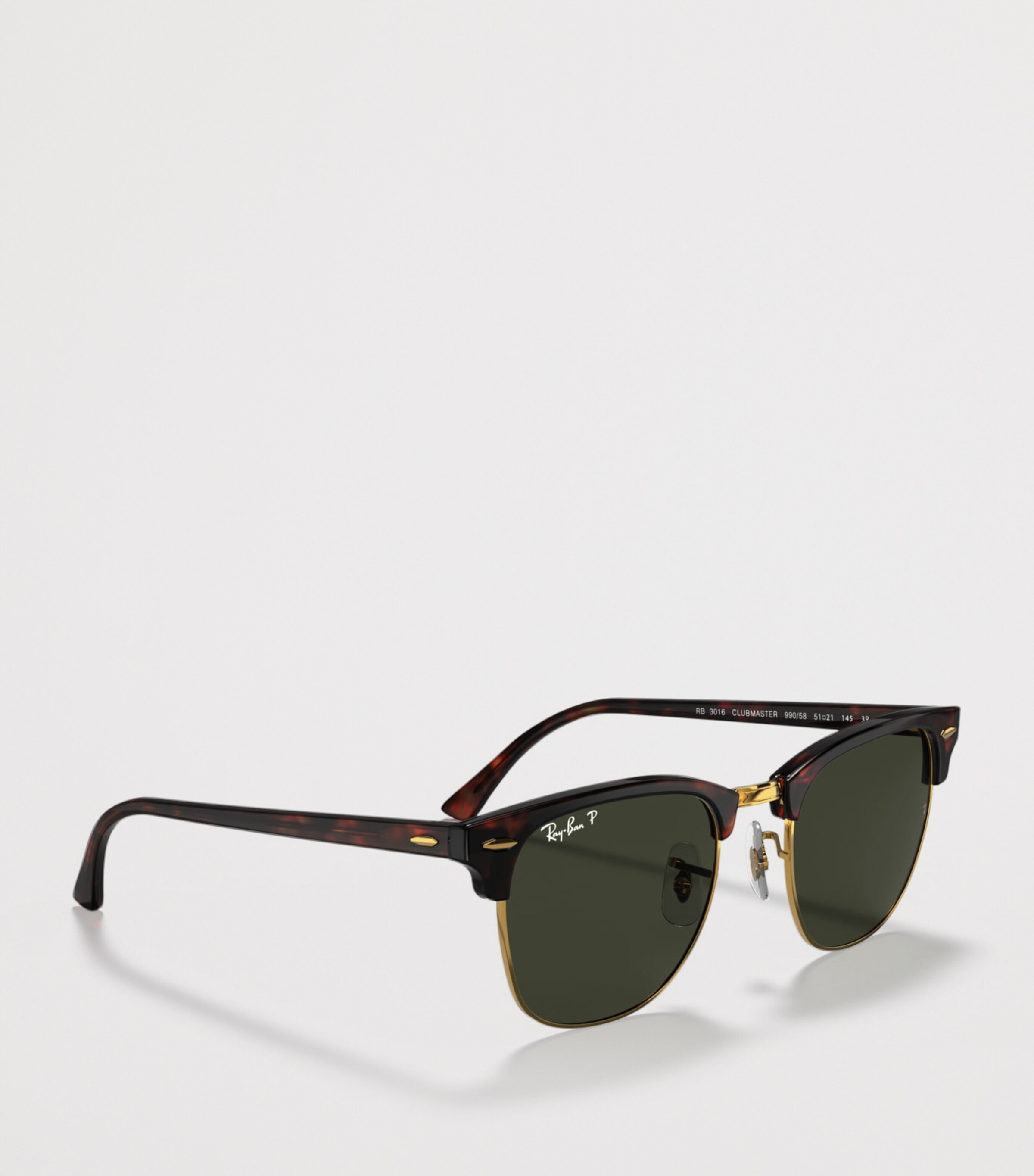 Ray-Ban RB3016 Clubmaster Classic Square Sunglasses Brown Image 6