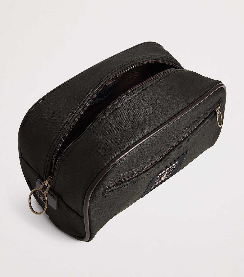 Wax-Coated Wash Bag OLIVE/BEACON Image 2