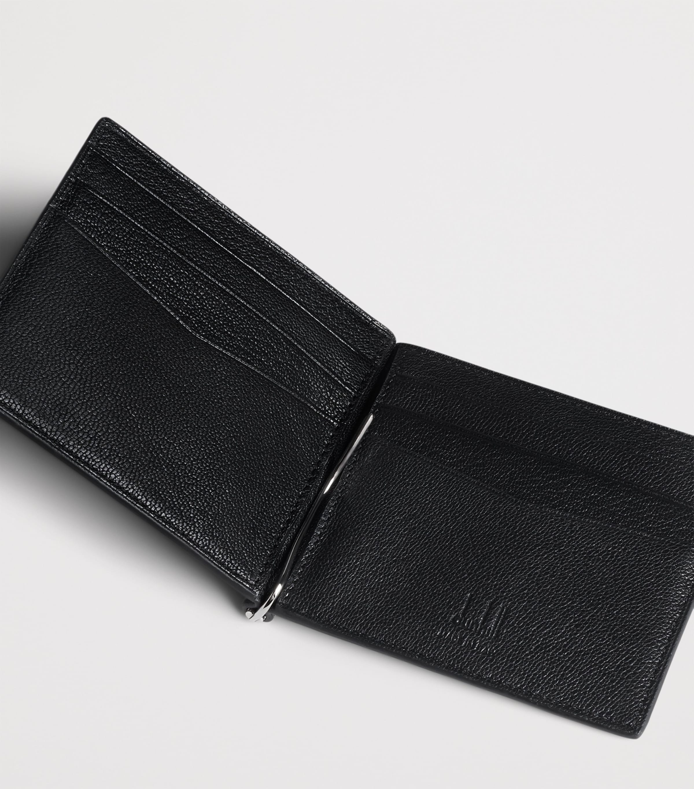 Goatskin Duke Fine Bifold Wallet 001BLACK Image 3