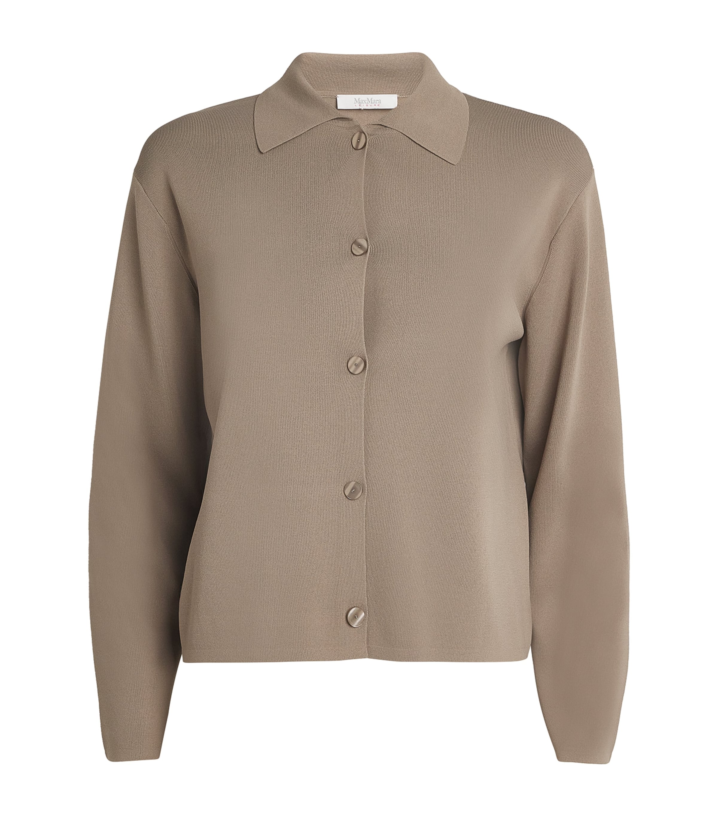 Max Mara Tailored Cardigan In Beige