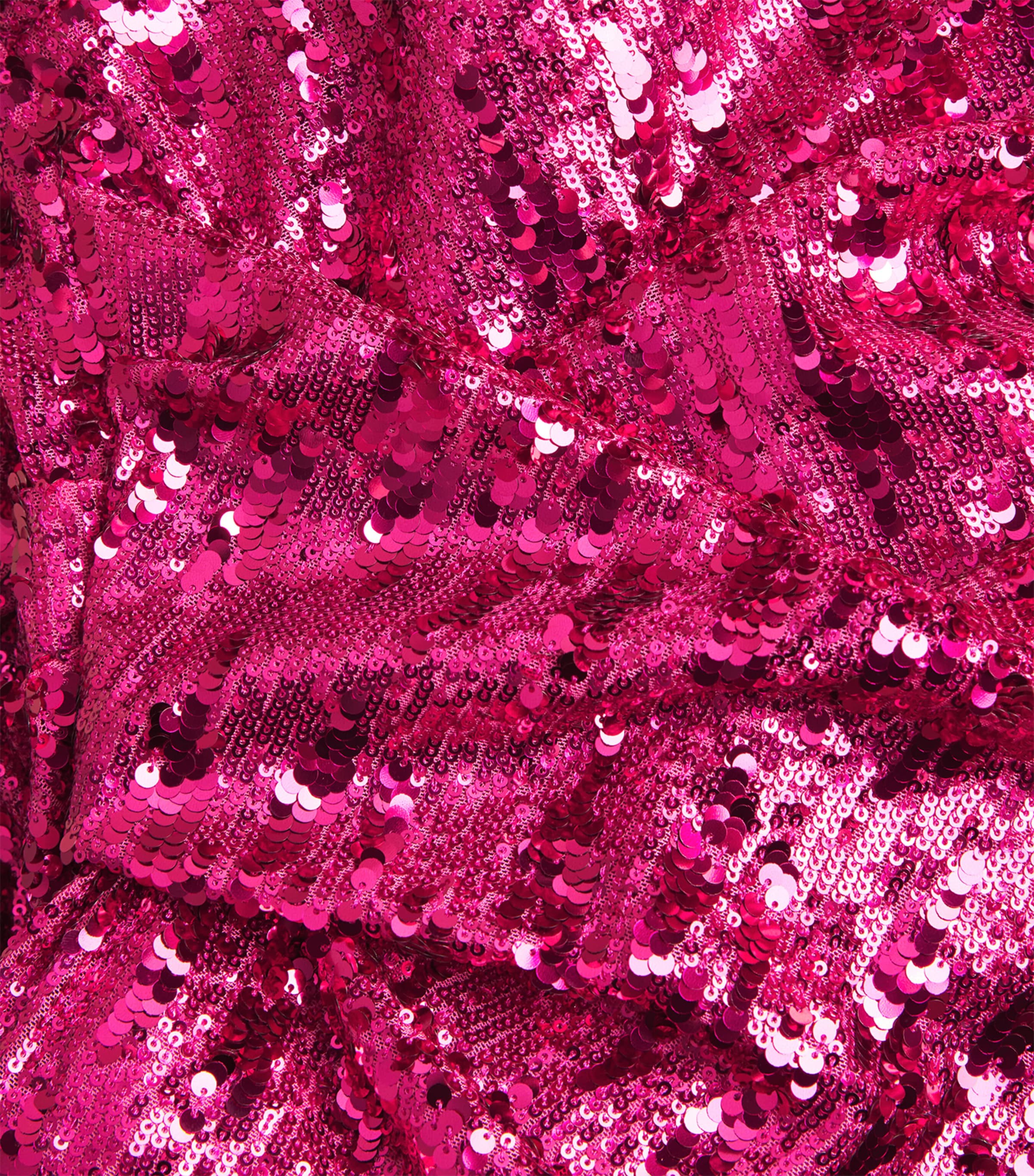 Draped Sequinned Gown FUCHSIA Image 5