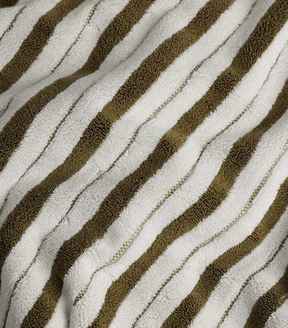 Organic Cotton Echo Bath Mat (50cm x 80cm) CAPER / CHALK Image 5