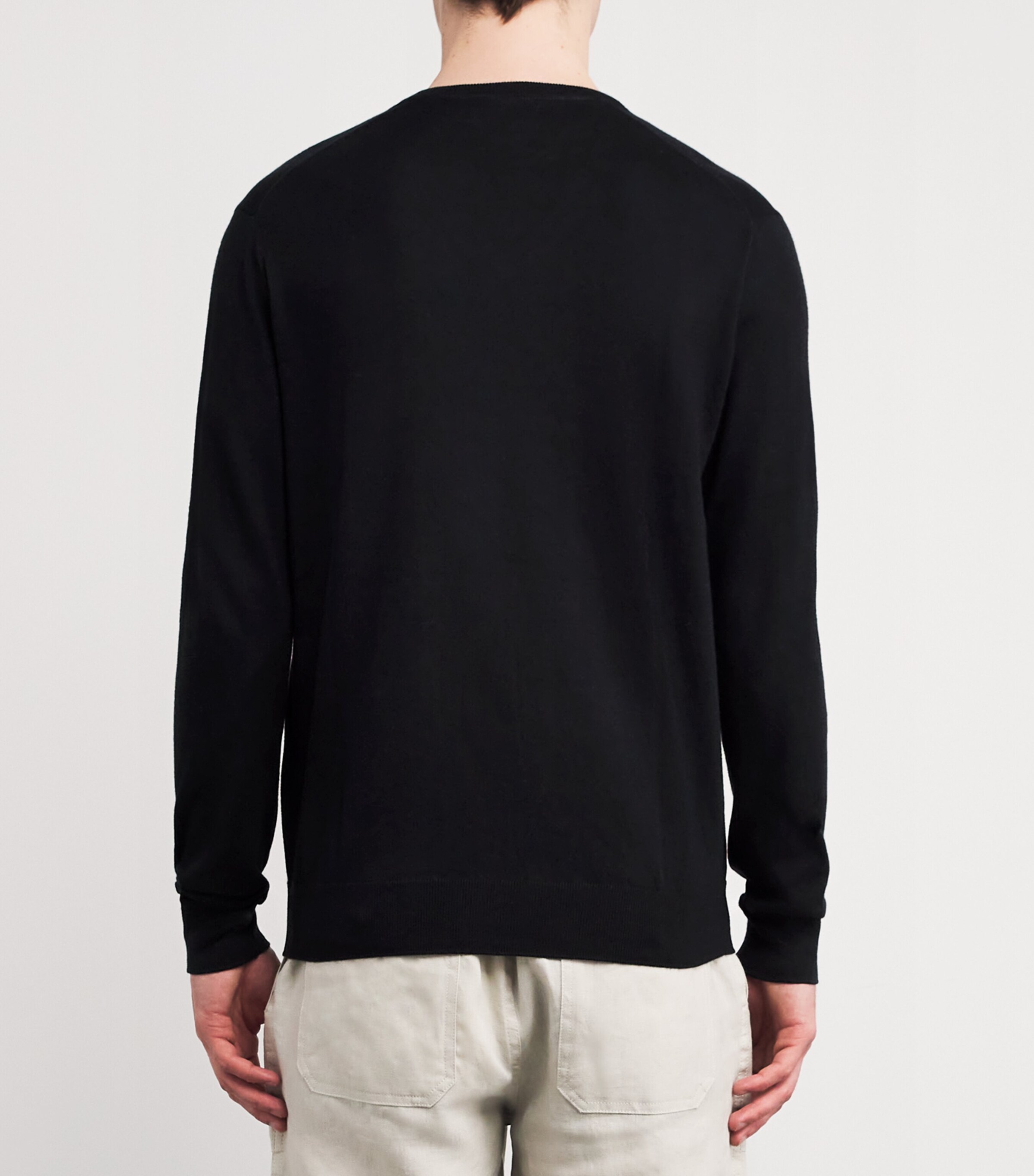 Cotton Polo Pony Sweater POLO BLACK Image 4