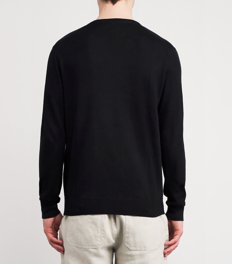 Cotton Polo Pony Sweater POLO BLACK Image 4