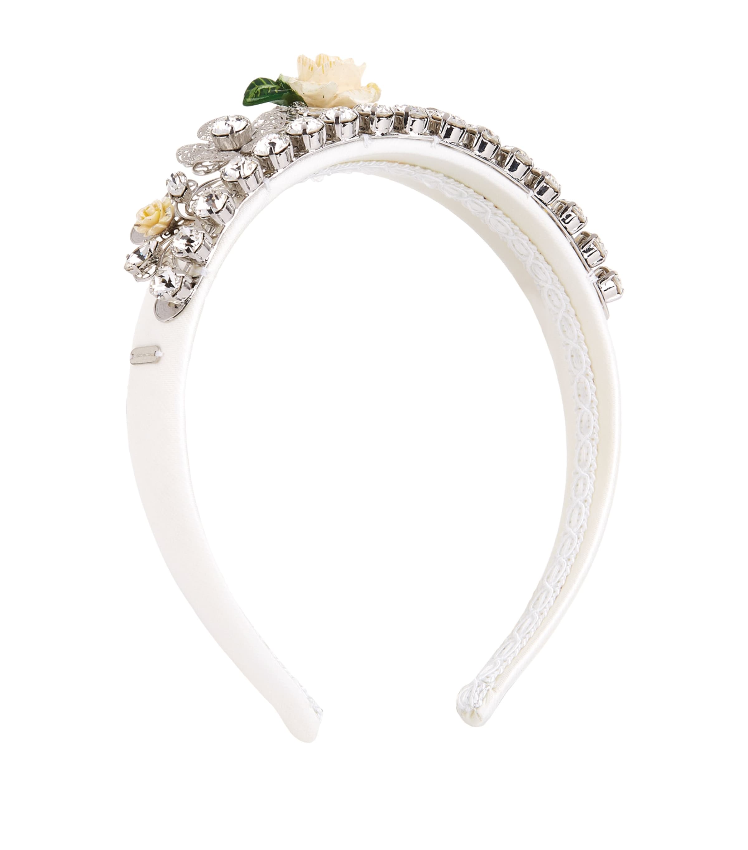 Dolce & Gabbana Crystal-embellished Floral Headband
