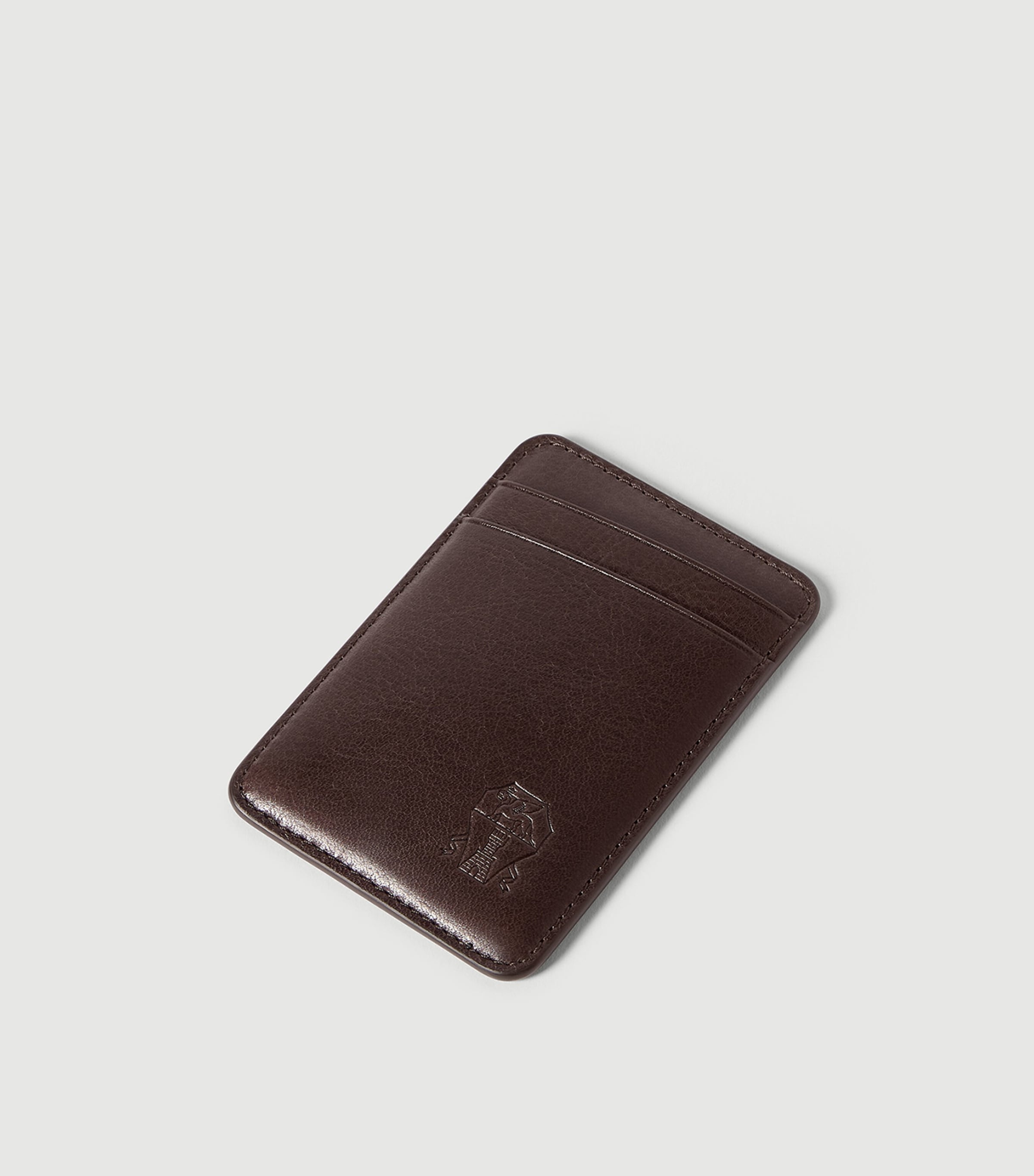 Brunello Cucinelli Leather Card Holder Dark Brown Image 4
