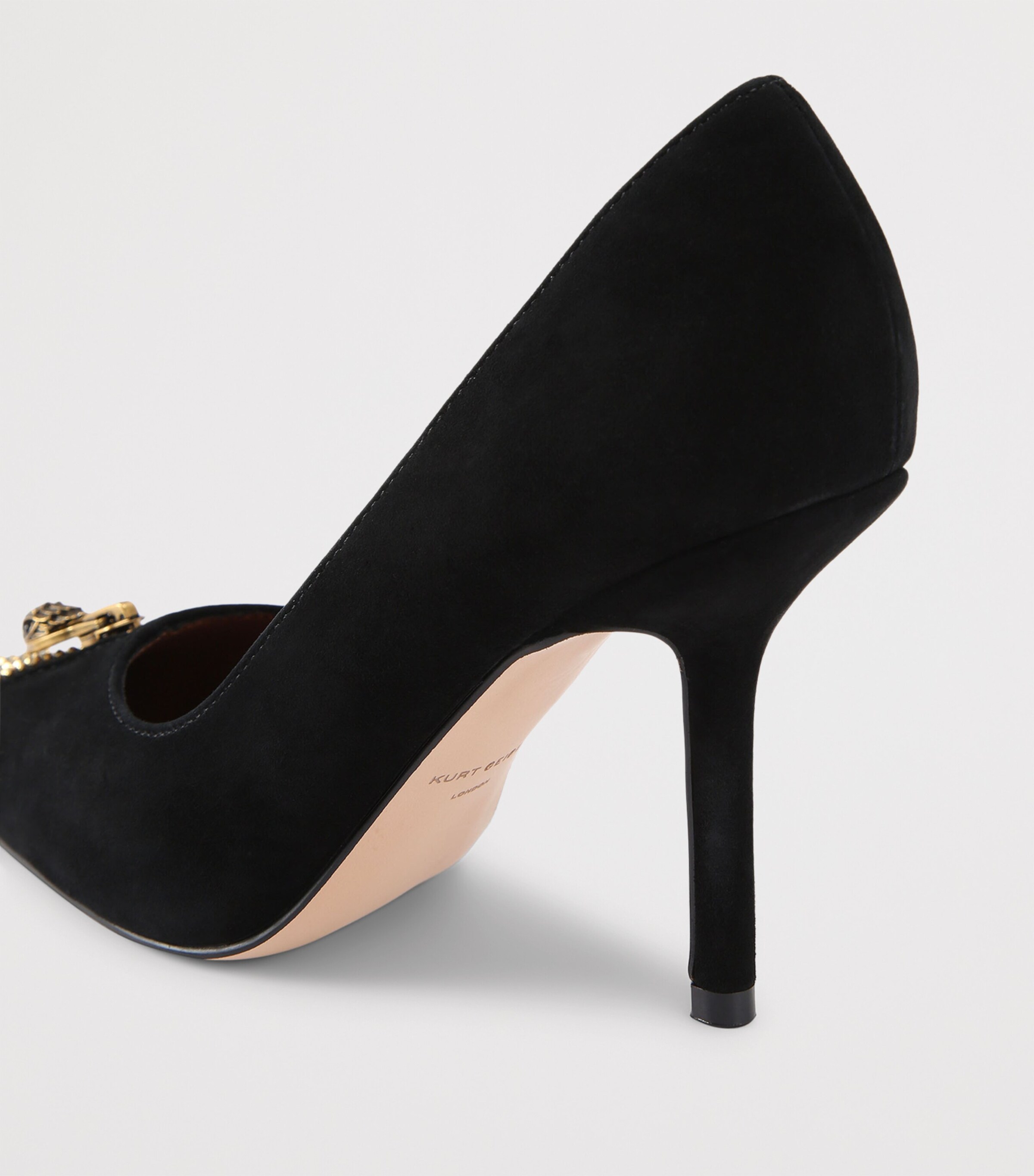 Kurt Geiger London Suede Zip Pumps Black/comb Image 2