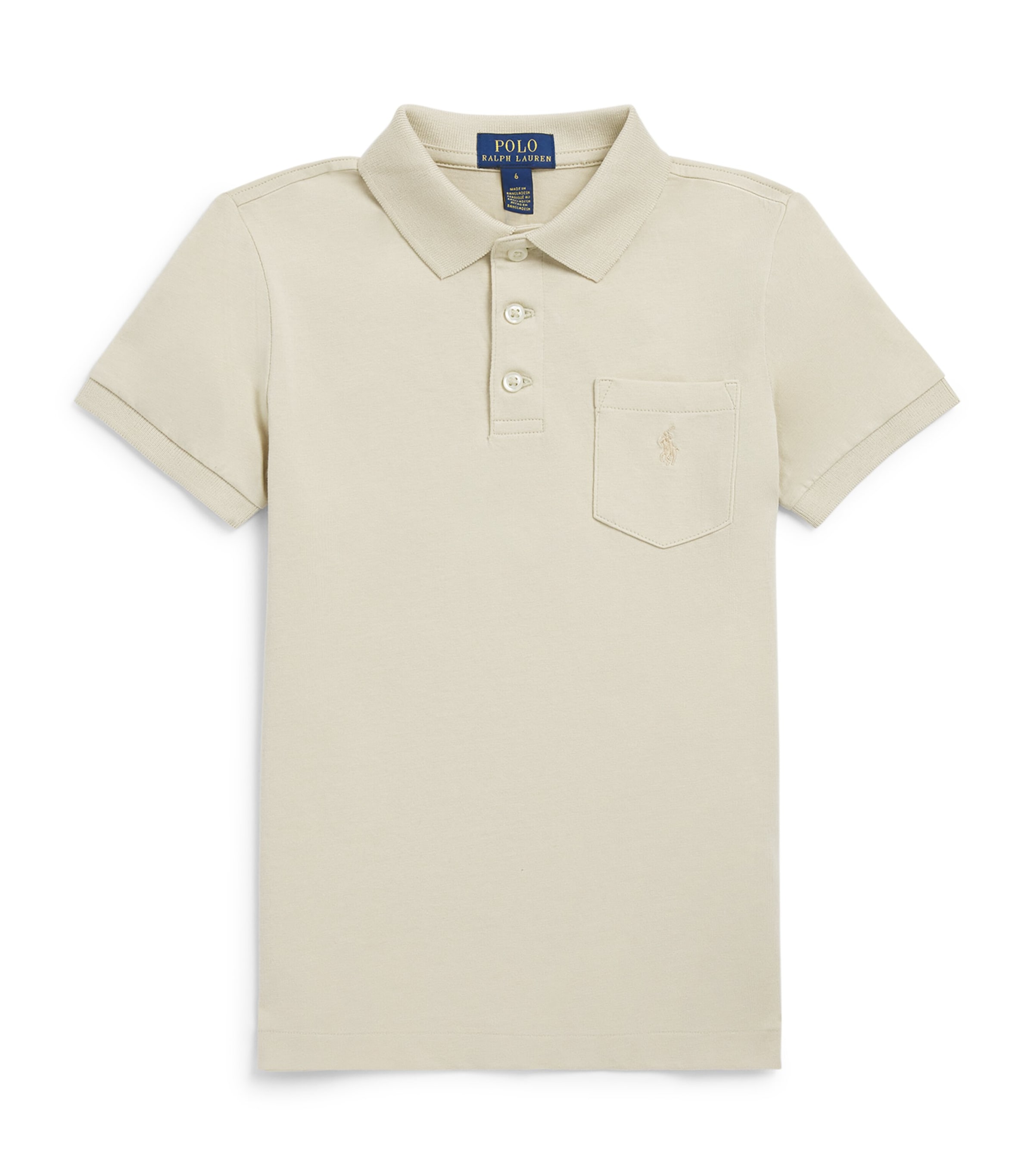Ralph Lauren Kids Cotton Polo Shirt (2-7 Years) Spring Beige Image 1