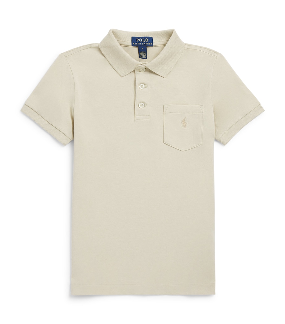 Ralph Lauren Kids Cotton Polo Shirt (2-7 Years) Spring Beige Image 1