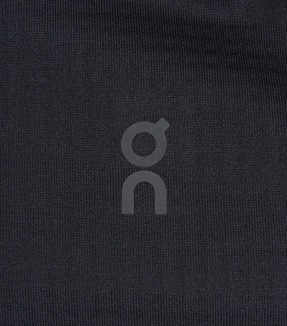 On Womens Climate Quarter-Zip Top Black Image 2