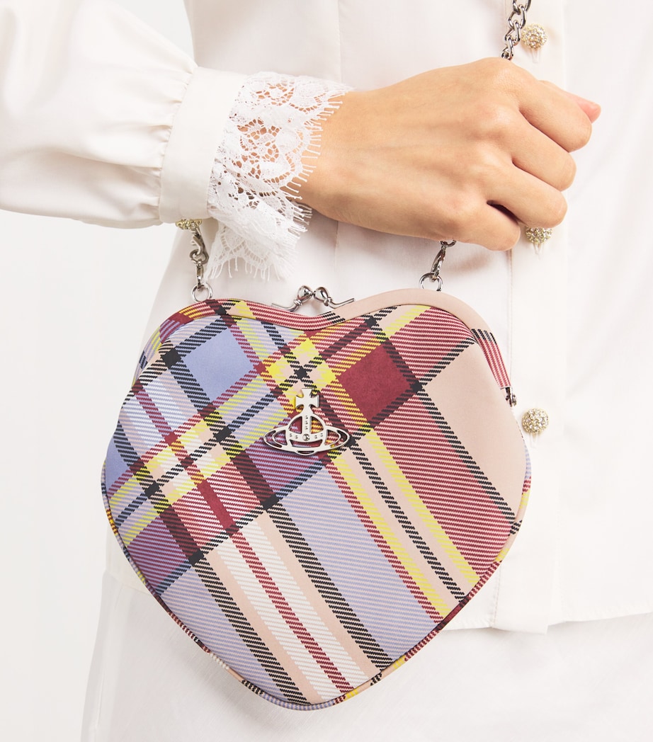 Tartan Belle Heart Clutch Bag K303 MC HAZE Image 2