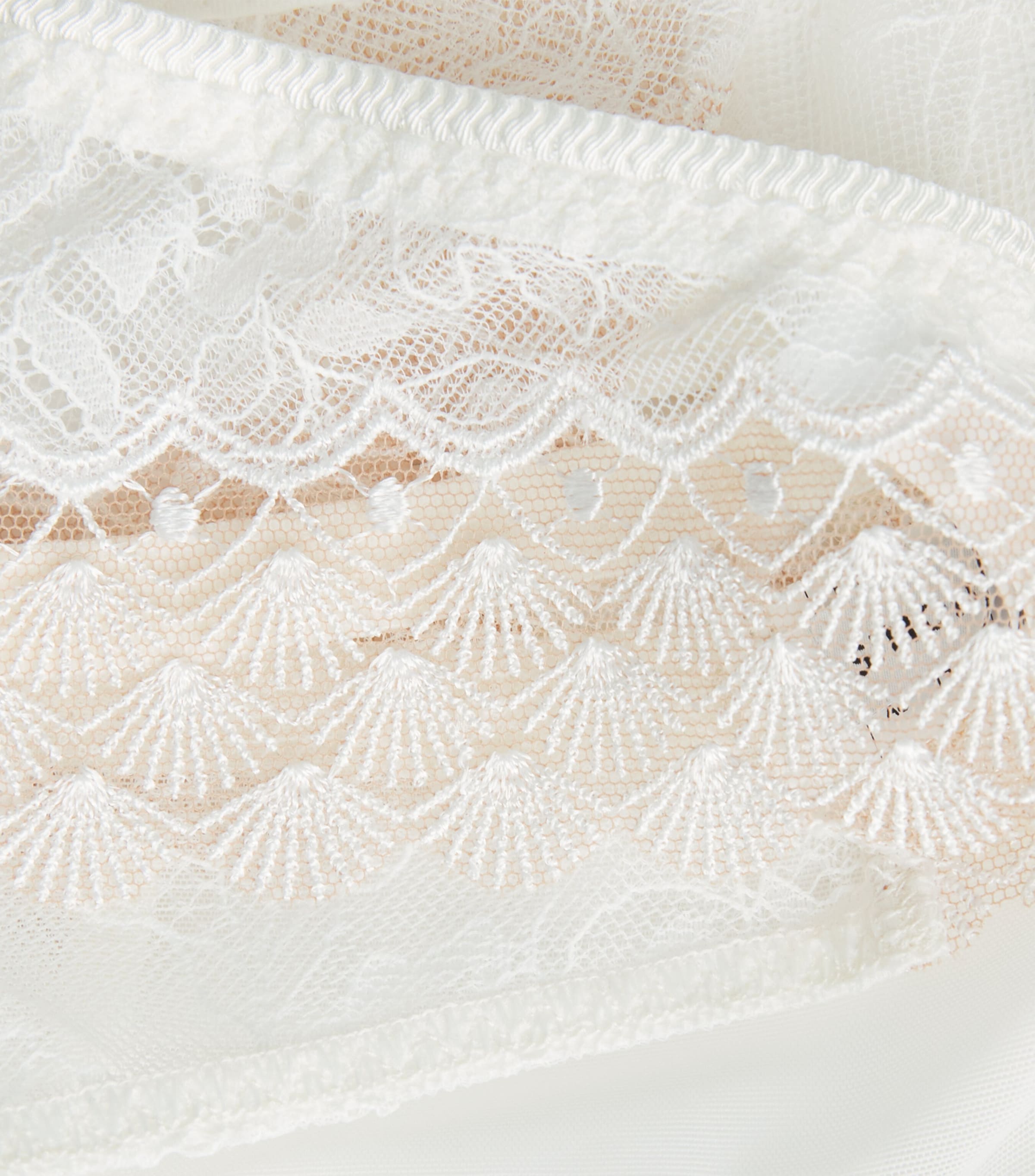 Simone Perele Womens Lace-Trim Radieuse Tanga Natural Image 4