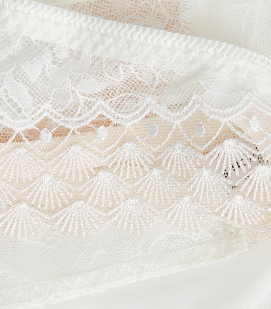 Simone Perele Womens Lace-Trim Radieuse Tanga Natural Image 4