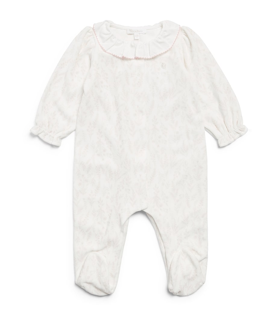Patachou Ruffle-Collar All-In-One (0-24 Months) Ecru Flrl Prnt Image 1