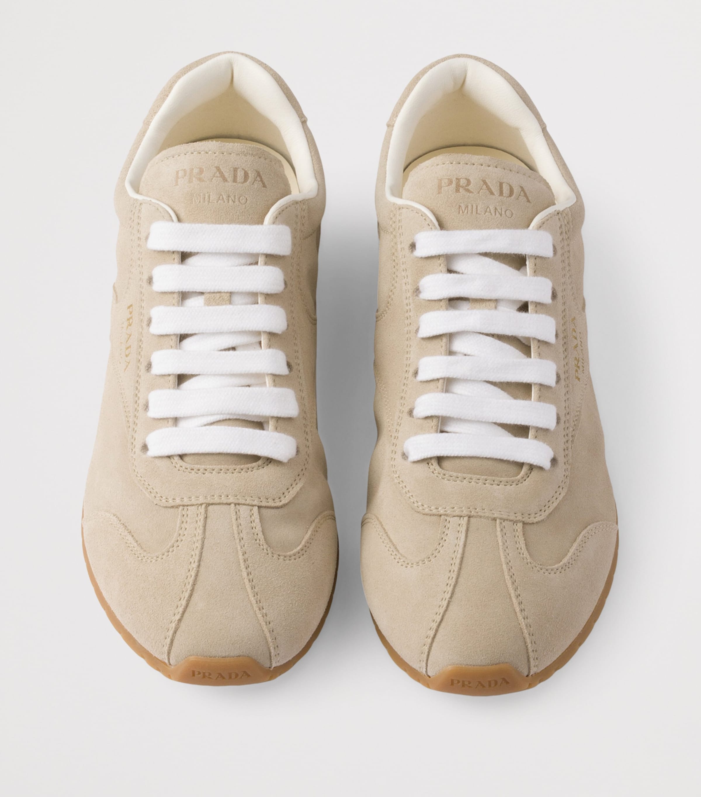 スニーカー PRADA BEIGE SUEDE SNEAKERS Prada Beige Suede Sneakers - size 39,5 ○ Labellov ○ Buy