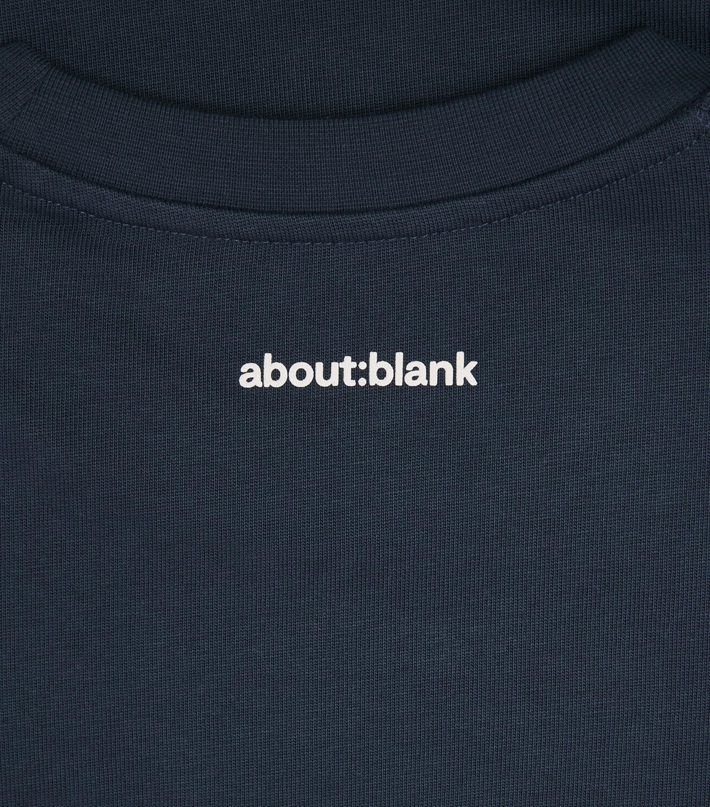about:blank Mens Oversized Monogram T-Shirt Navy/ecru Image 6