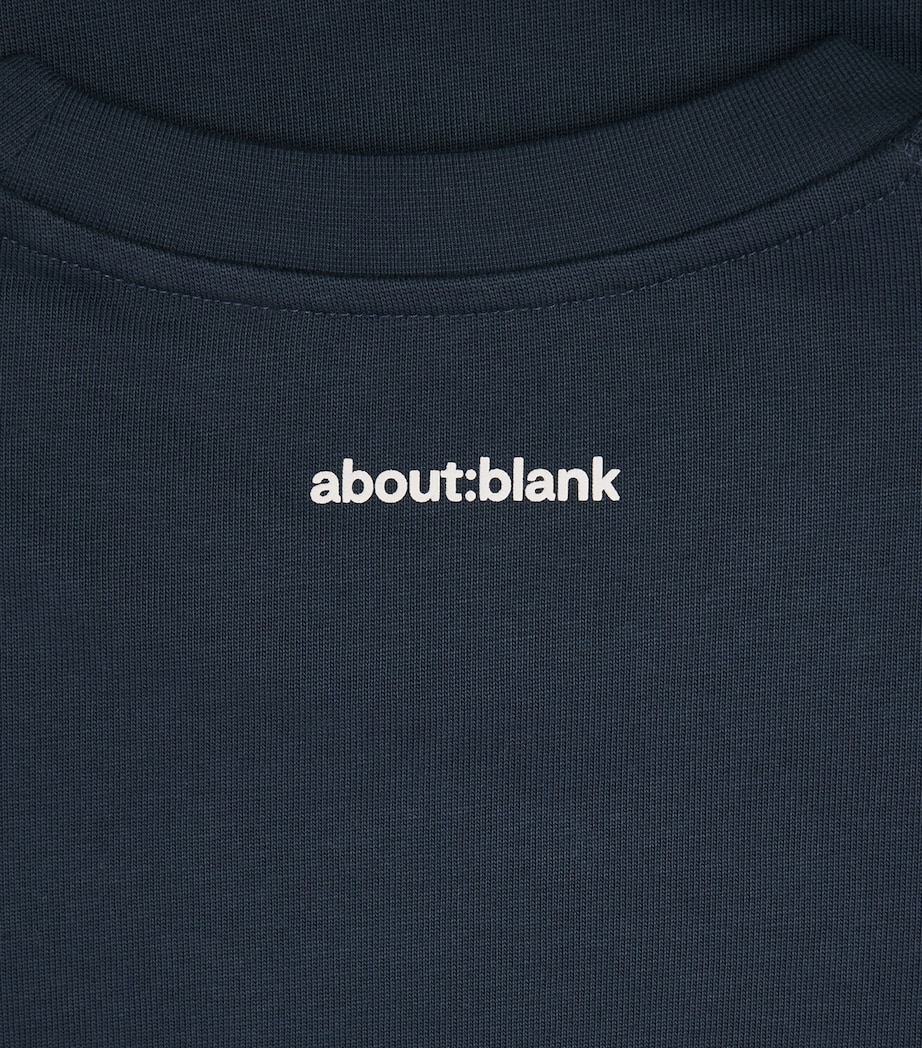 about:blank Mens Oversized Monogram T-Shirt Navy/ecru Image 6