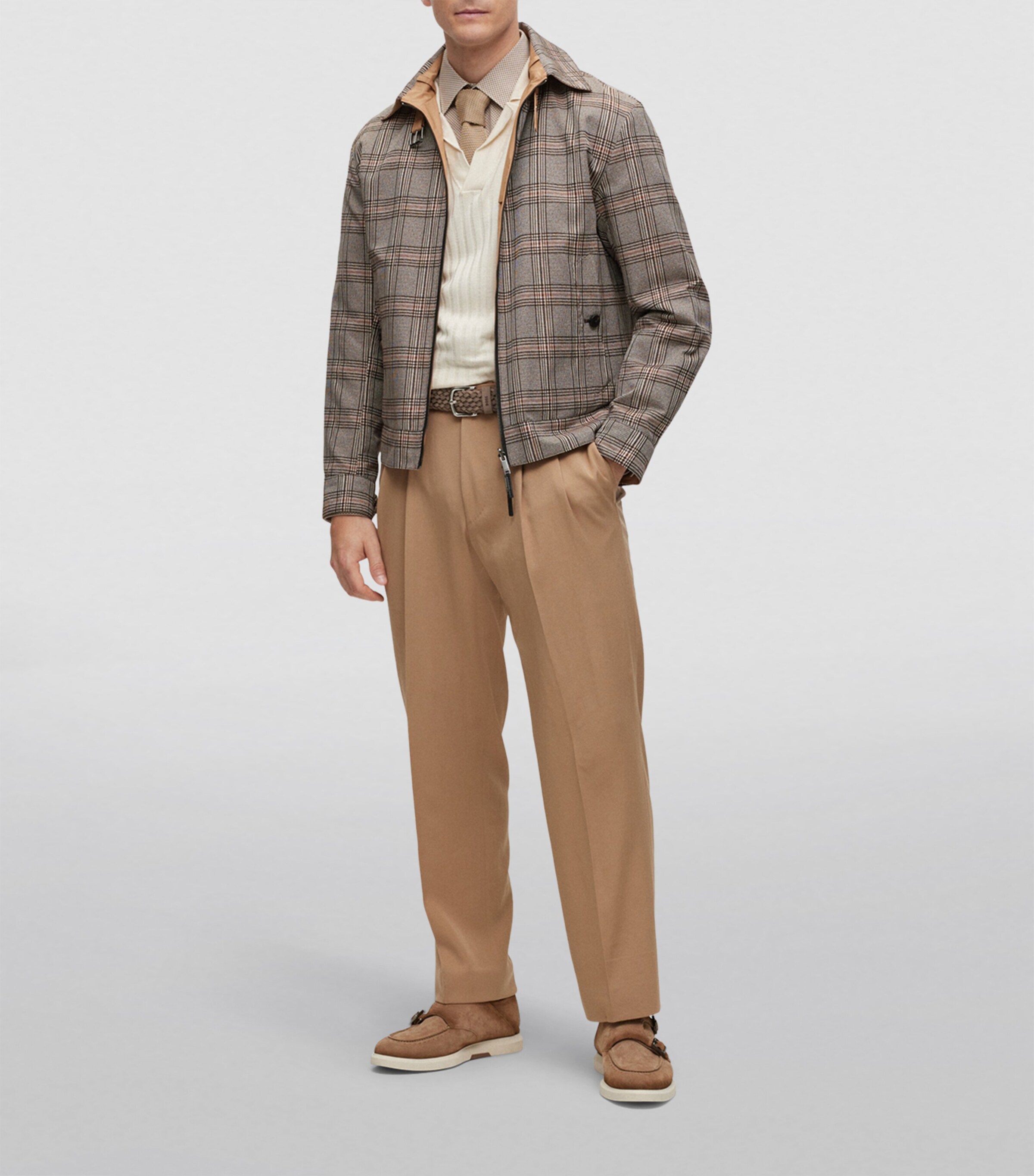 Reversible Water-Repellent Check Jacket 260 Image 2