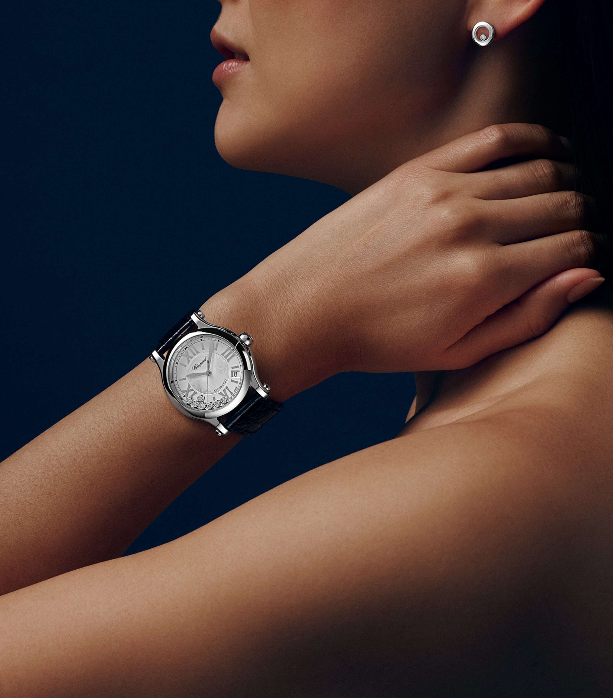 Stainless Steel Happy Sport Automatic Watch 36mm STAINLESS STEEL Image 5