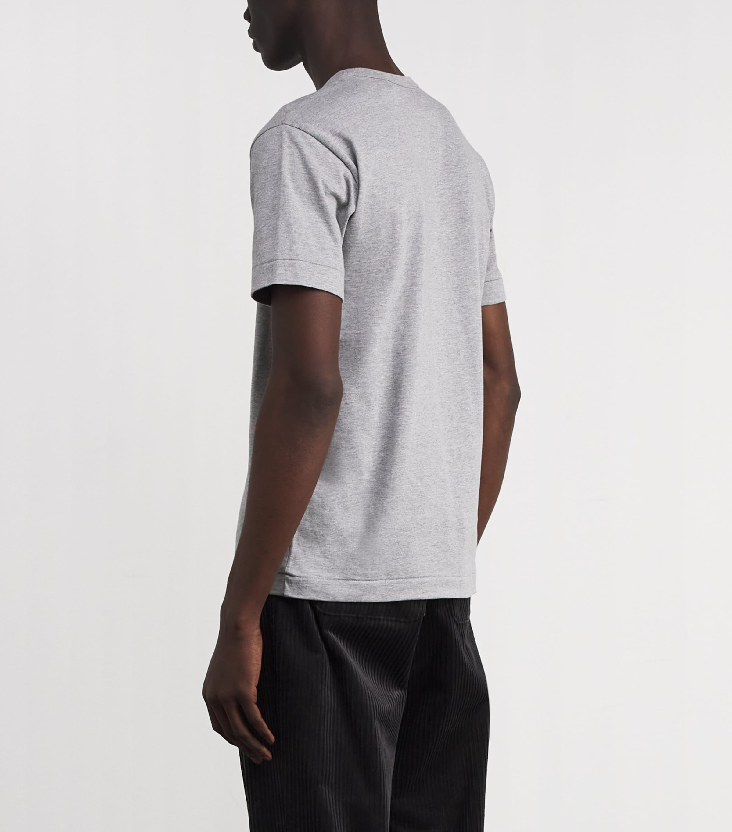 Cotton Mini Heart Logo T-Shirt 1 - GREY Image 4