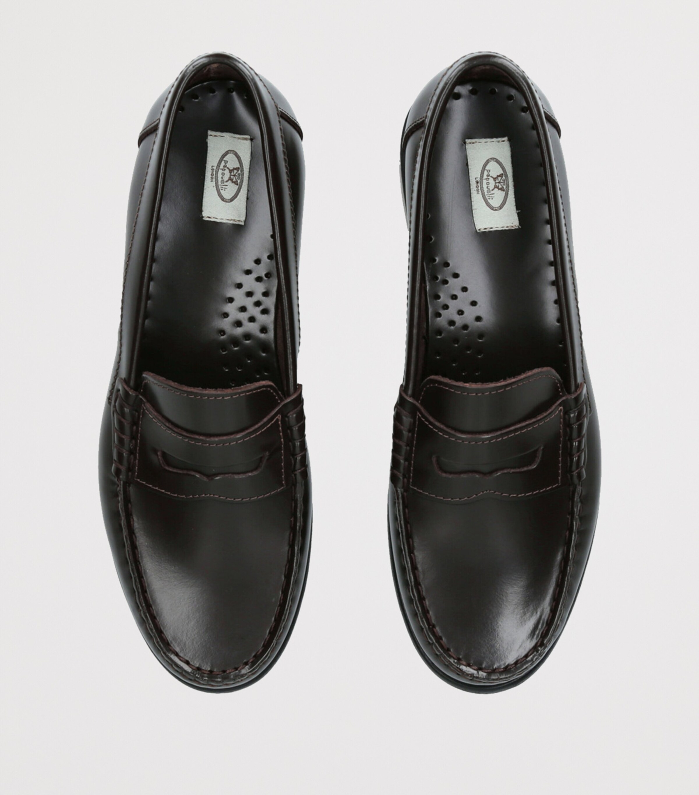 papouelli Leather London Loafers Dark Brown Image 4