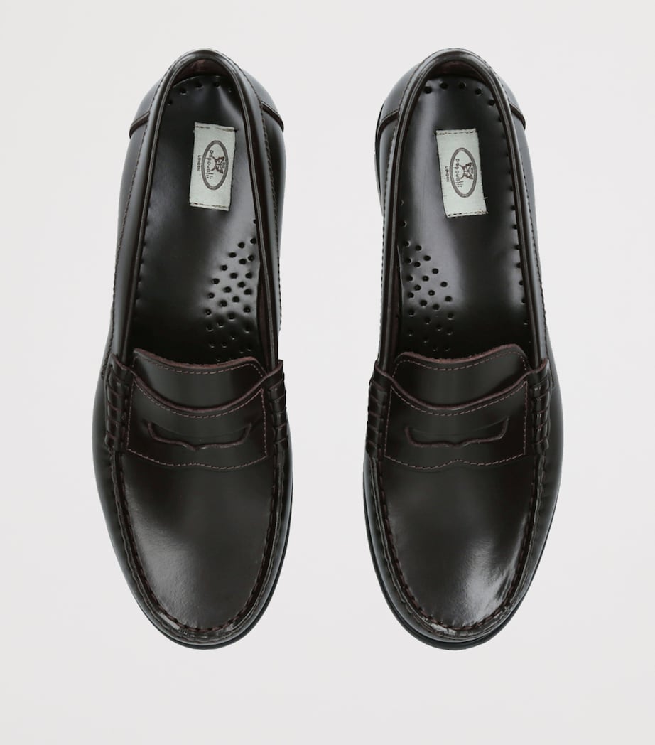 papouelli Leather London Loafers Dark Brown Image 4