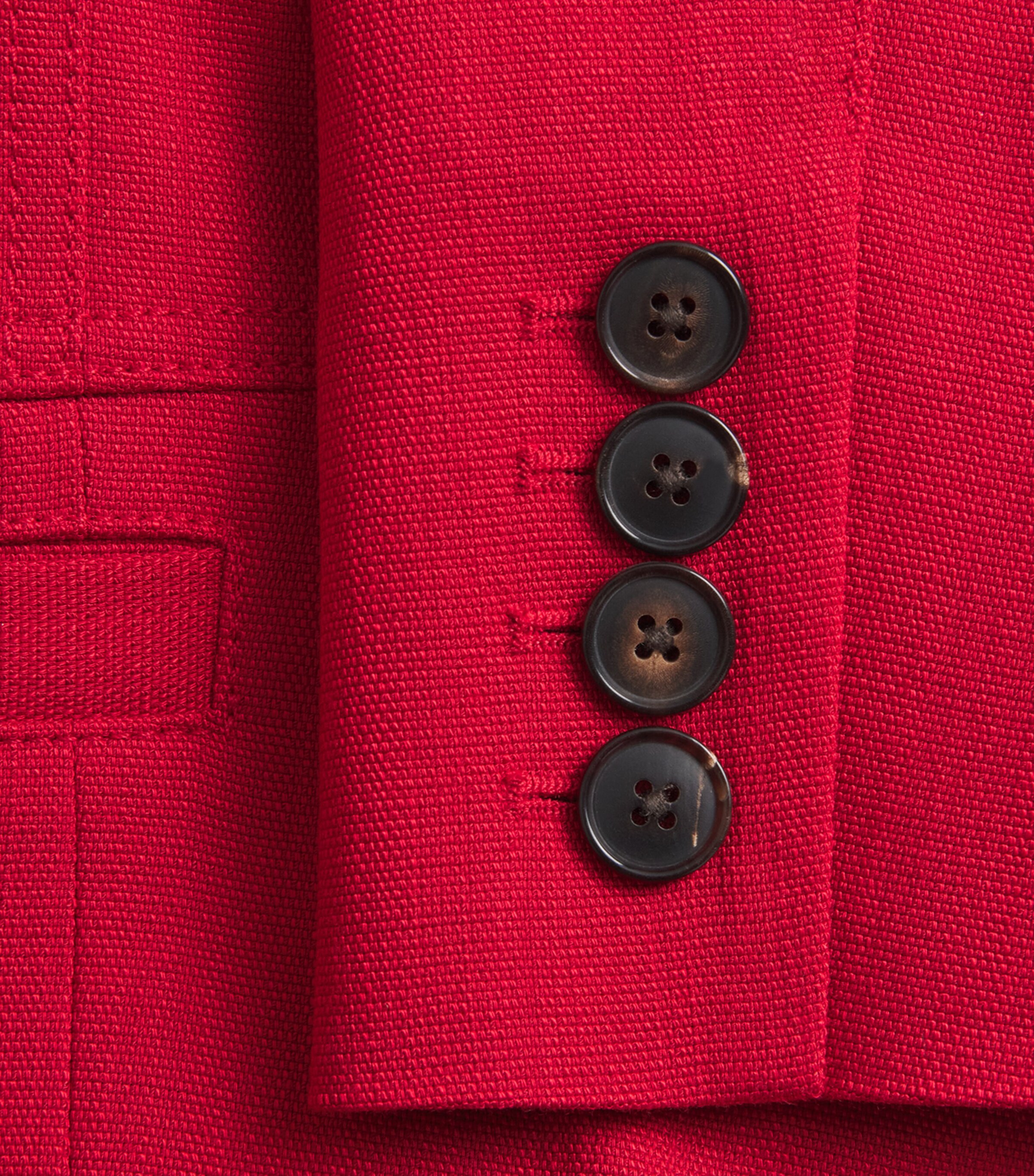 ME+EM Womens Cropped Utility Blazer Ruby Red Image 6