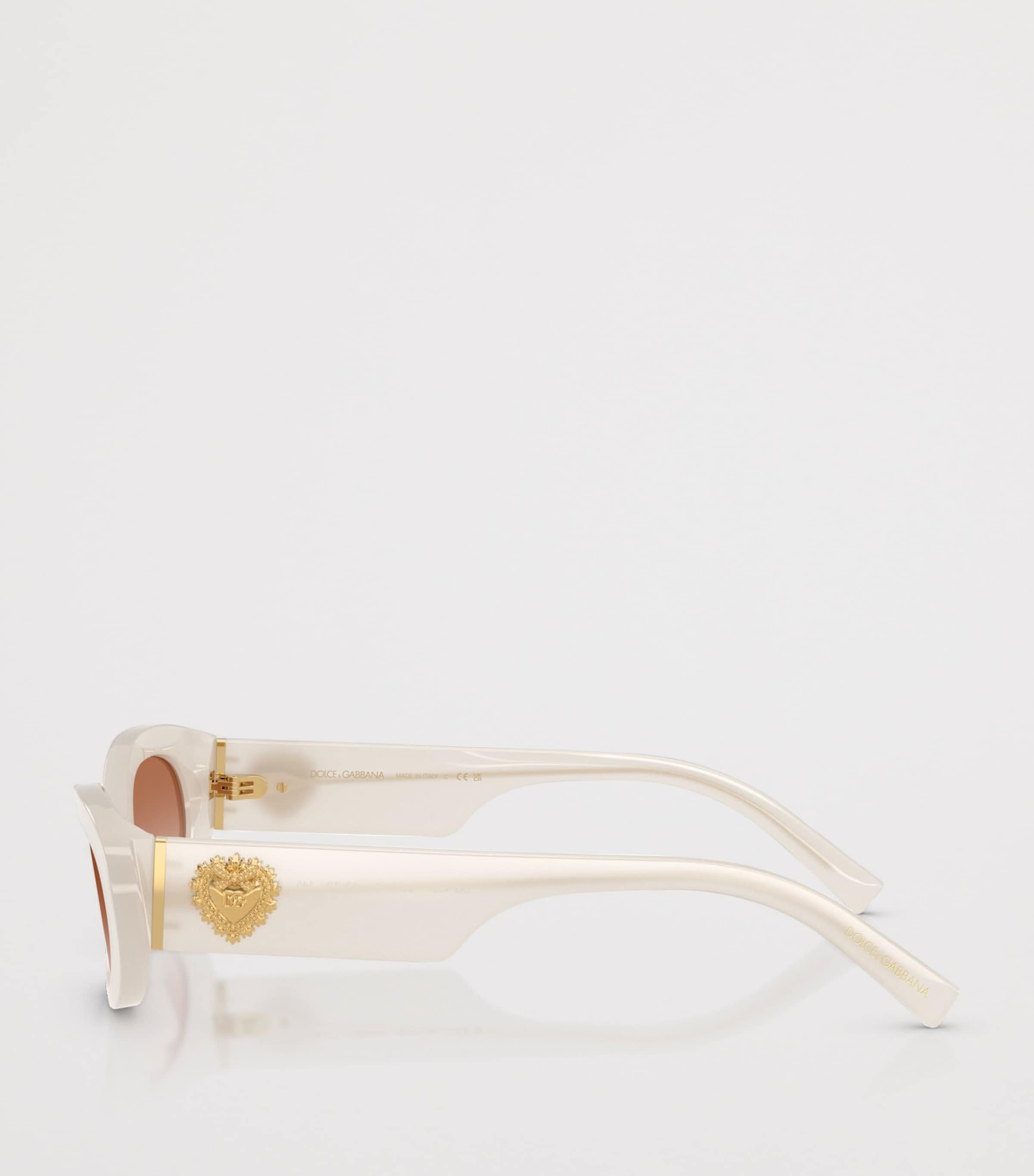 Dolce&Gabbana Oval Sunglasses White Image 3