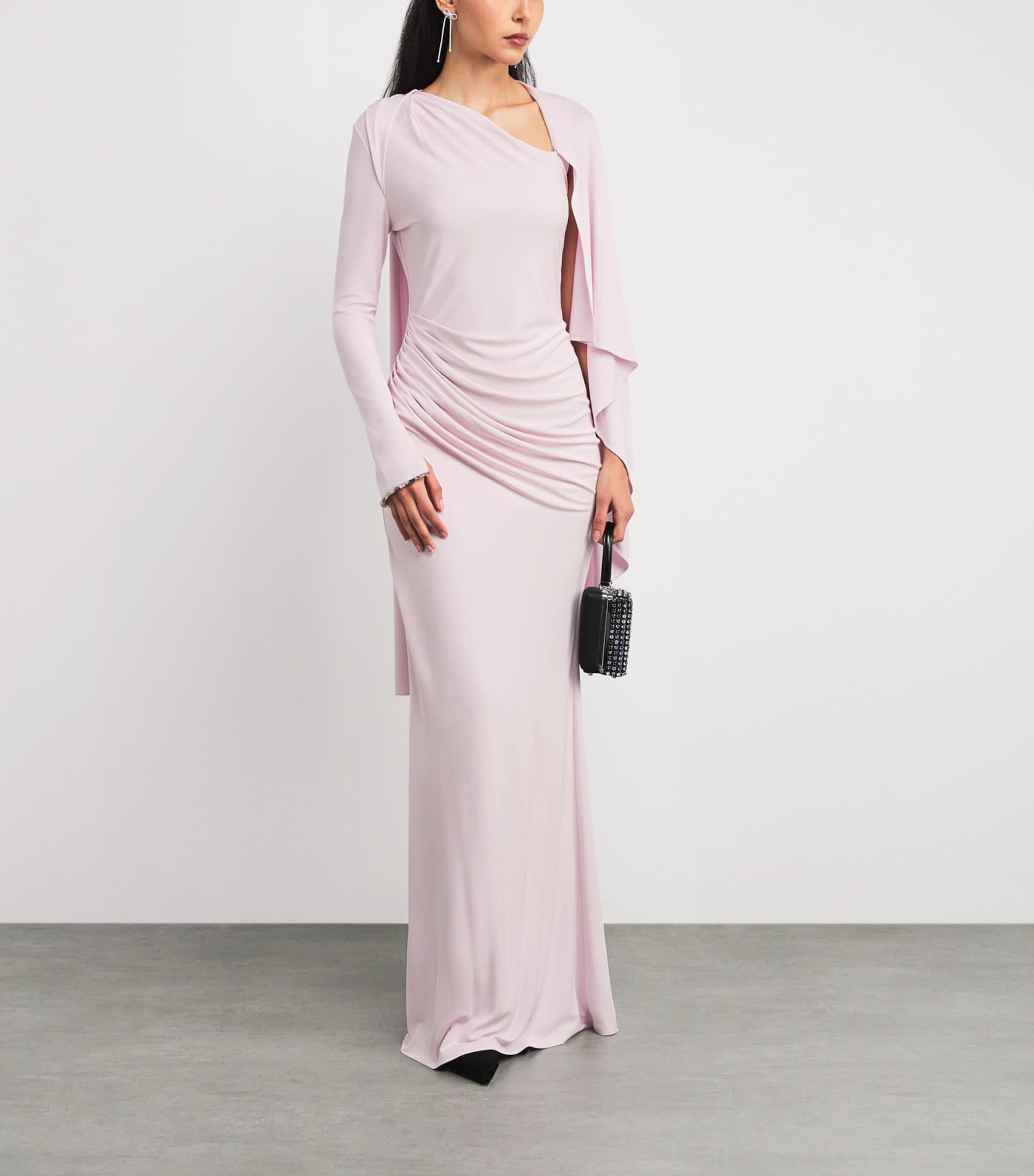 Jersey Maxi Dress PINK Image 2