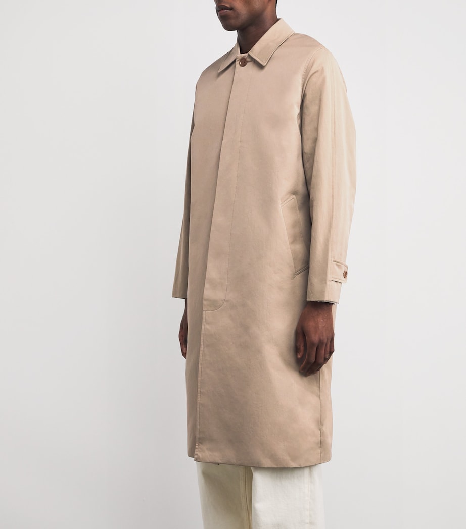 Organic Cotton Sawilder Trench Coat GREIGE Image 3