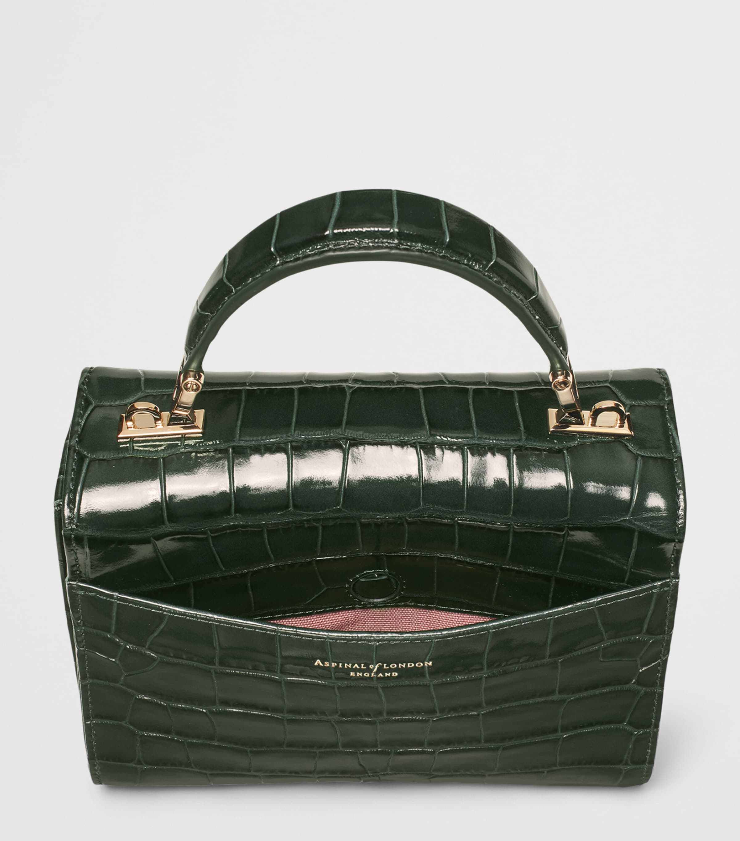 Aspinal Of London Midi Mayfair Top-Handle Bag Evergreen Image 4